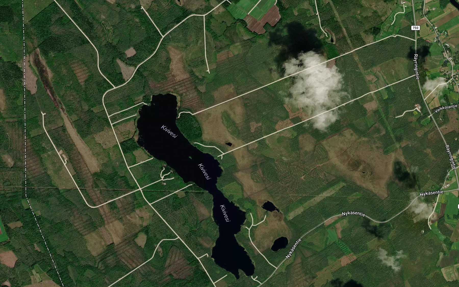 Satellite map of the Pikku-Kaakkuri