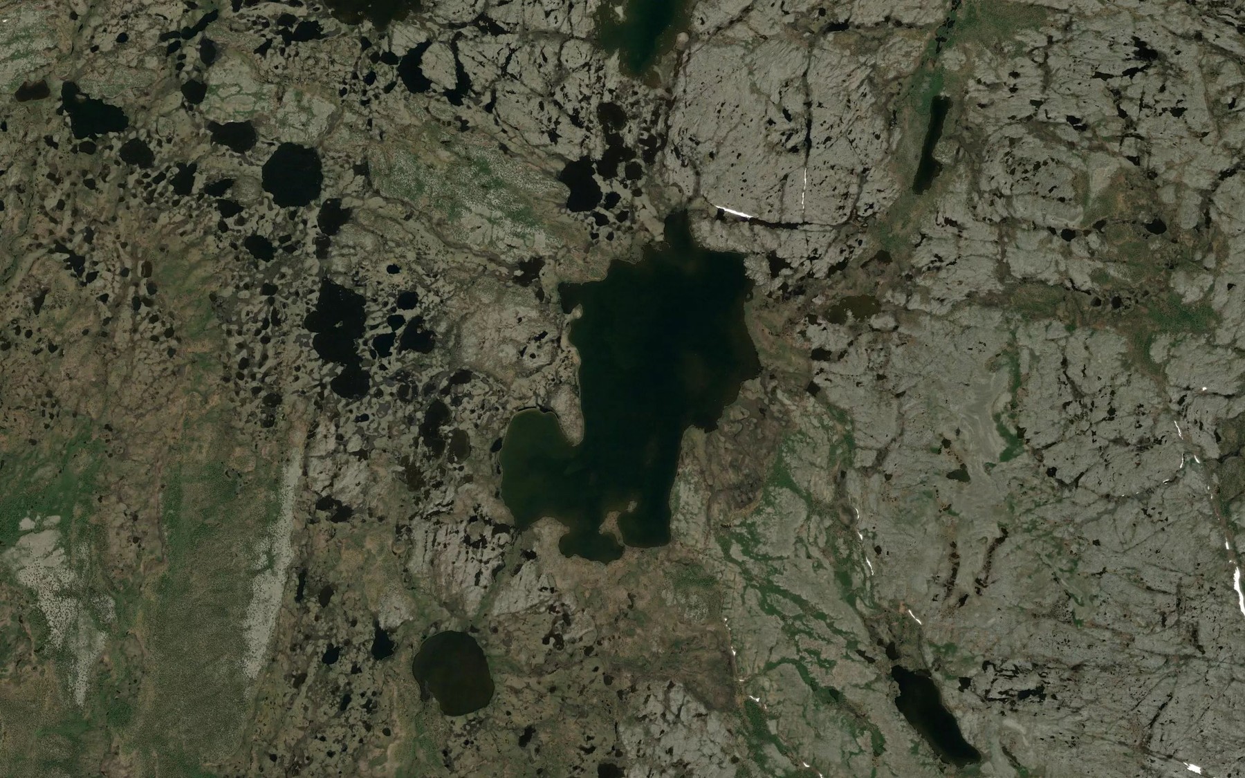 Satellite map of the Lac Tasiik