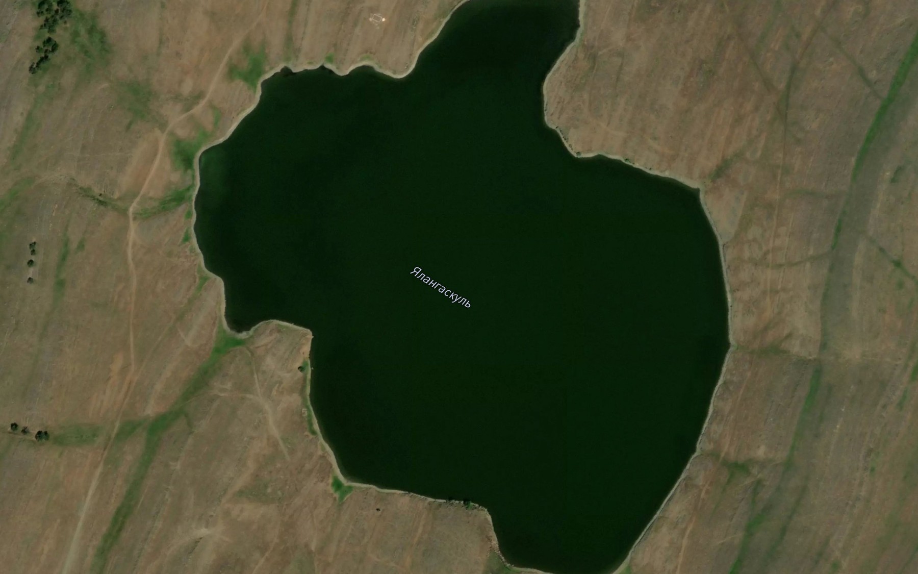 Satellite map of the Ozero Yalangaskul'