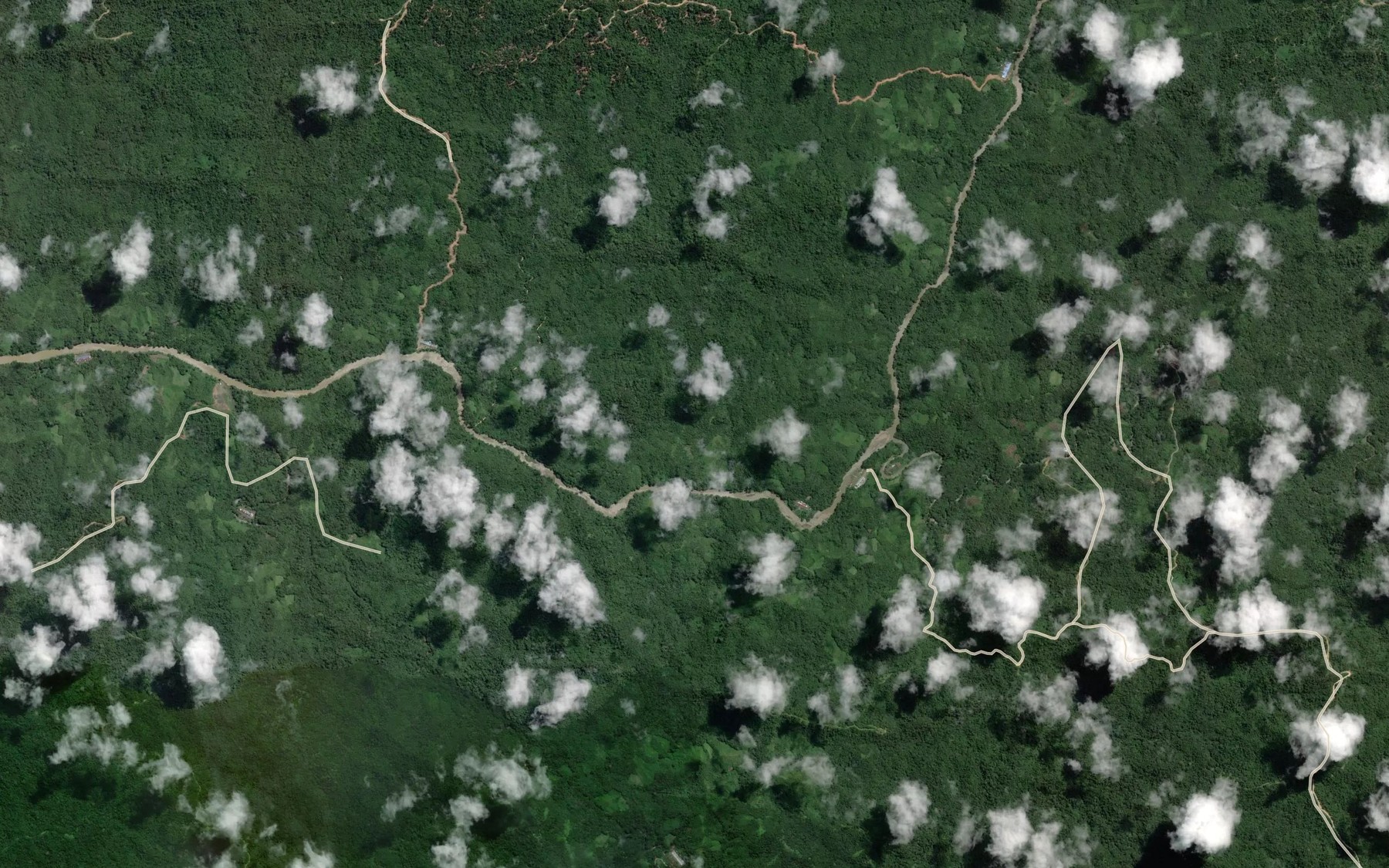 Satellite map of the Sungai Semanuang