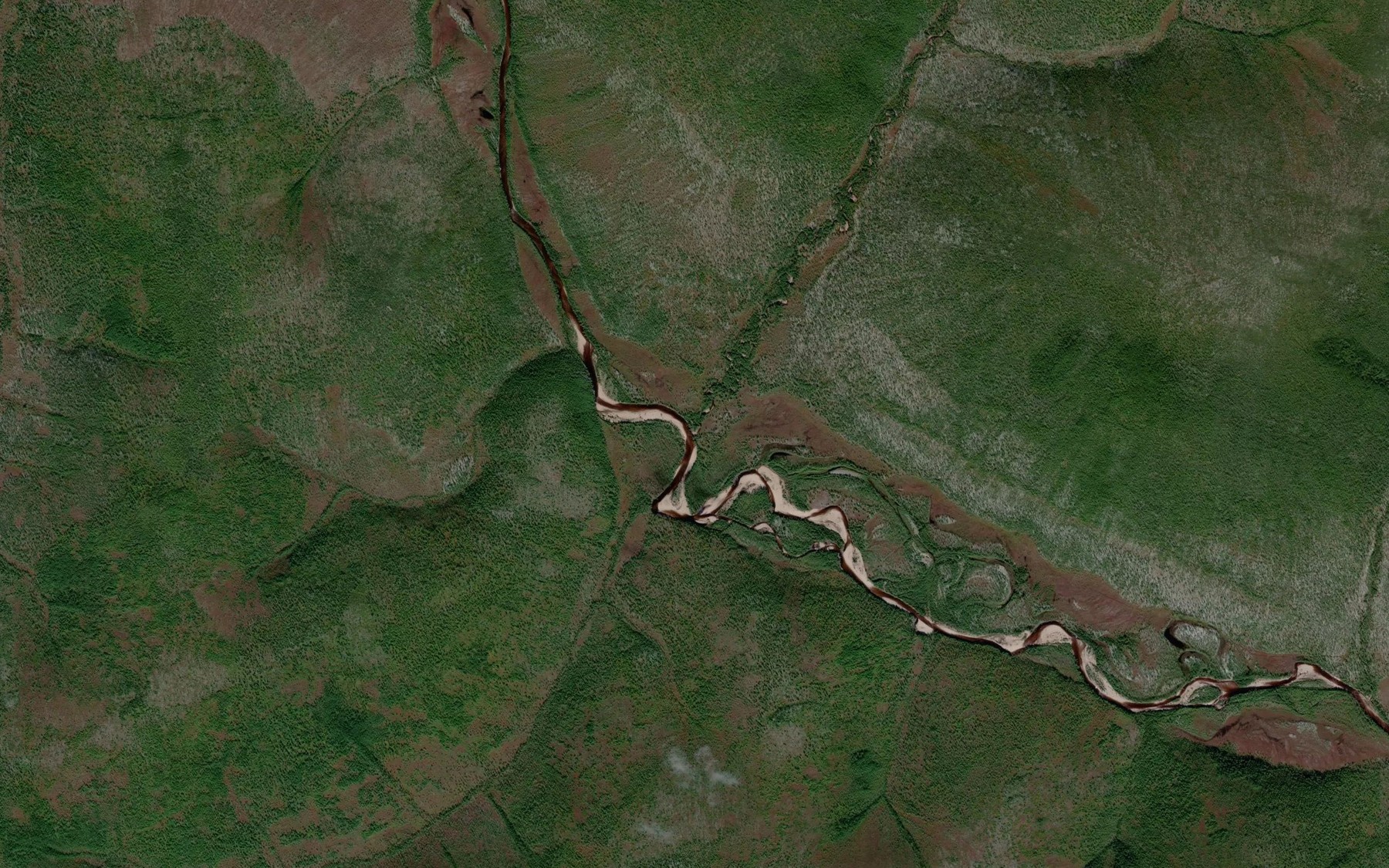Satellite map of the Sychi