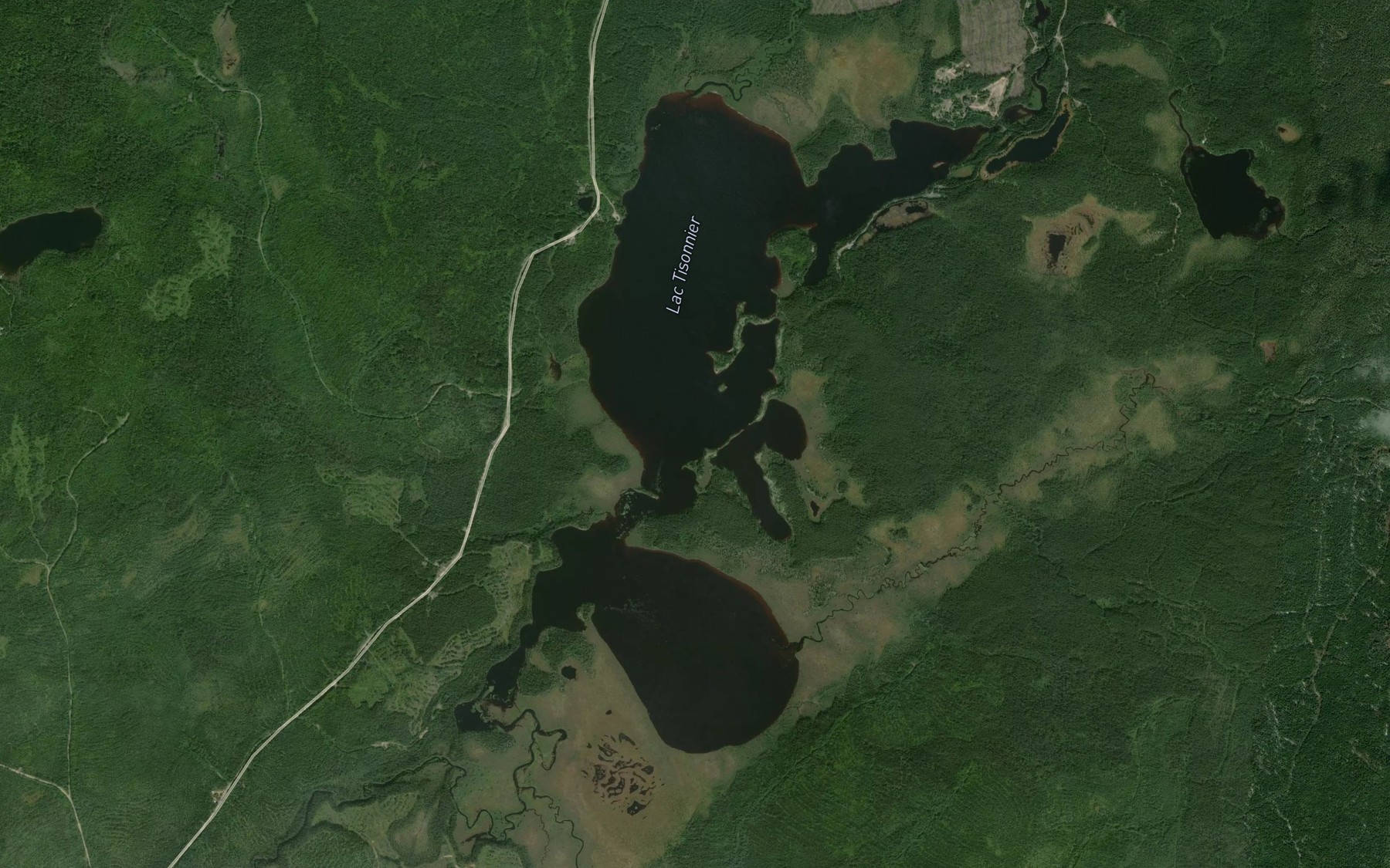 Satellite map of the Lac Tisonnier