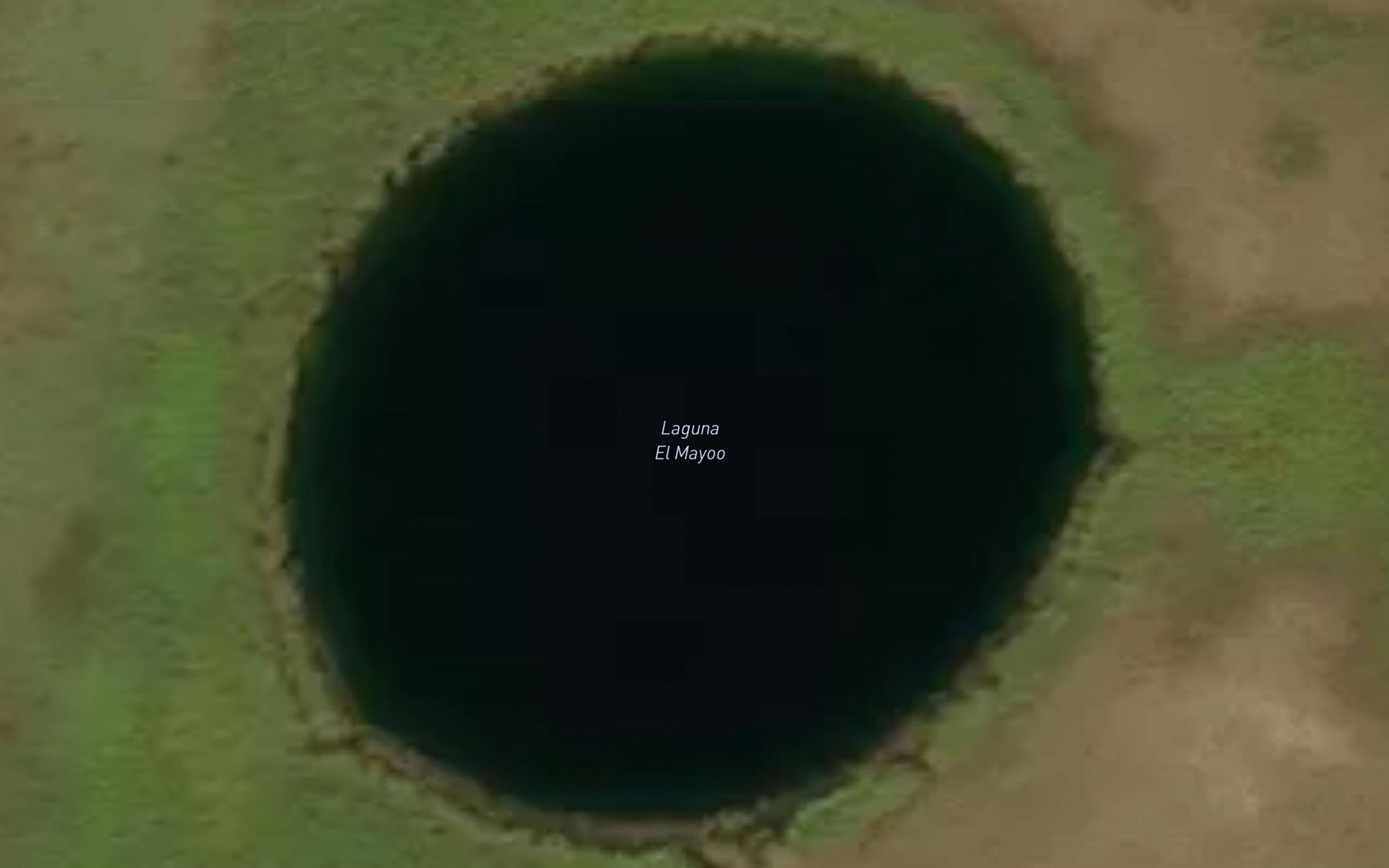 Satellite map of the Laguna El Mango