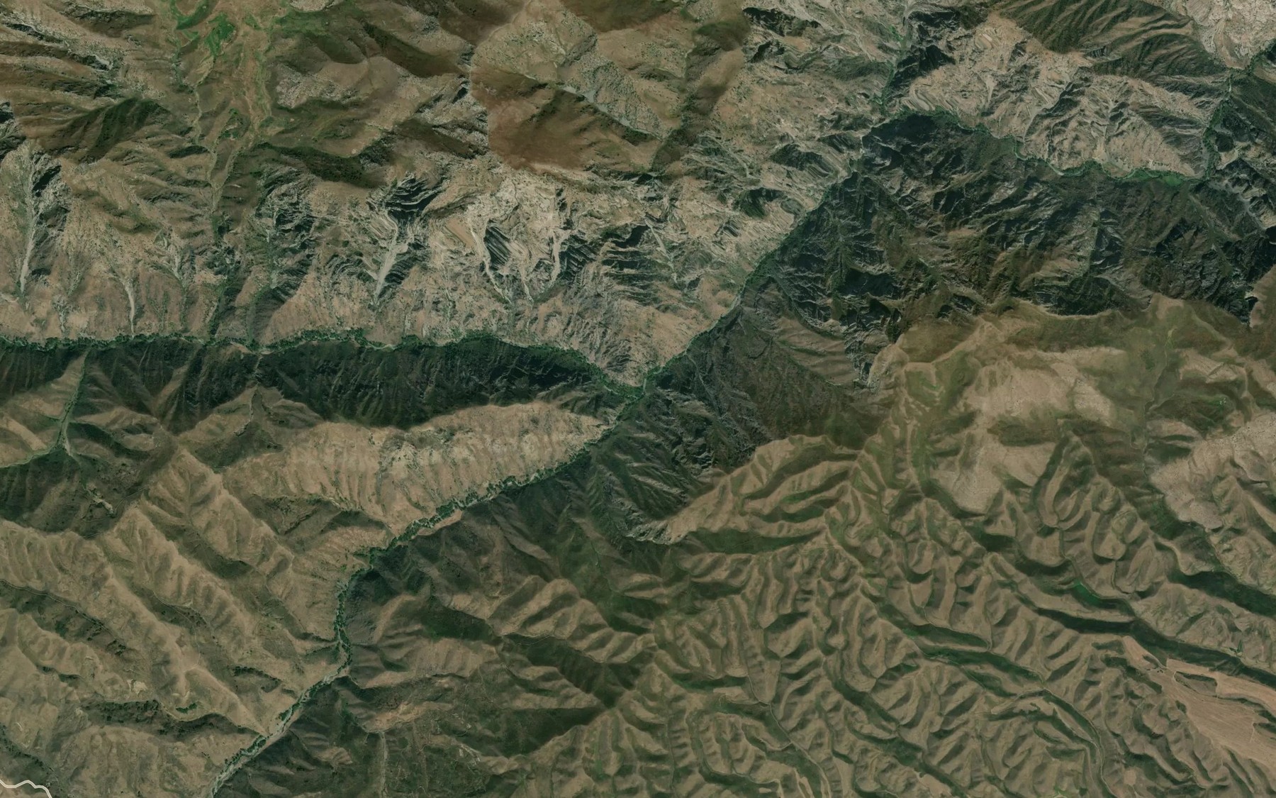 Satellite map of the Kek-Bel'