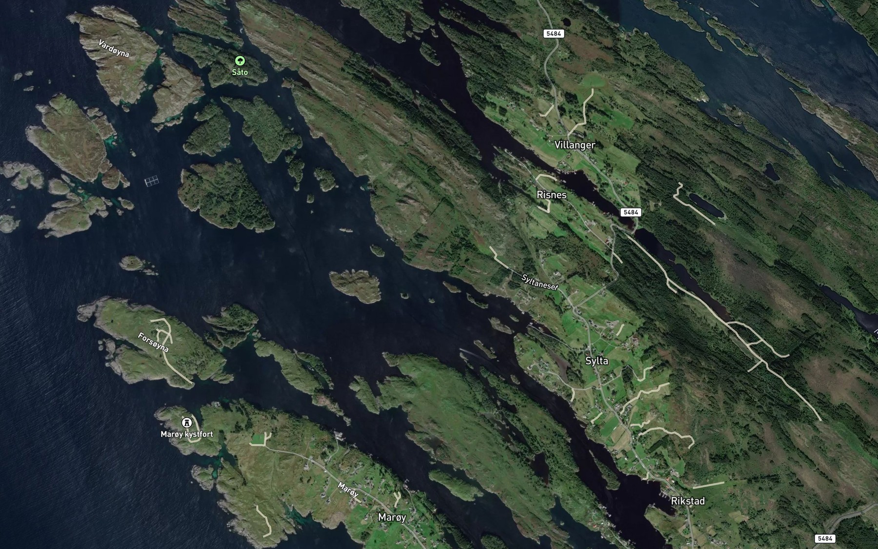 Satellite map of the Sjelkvika