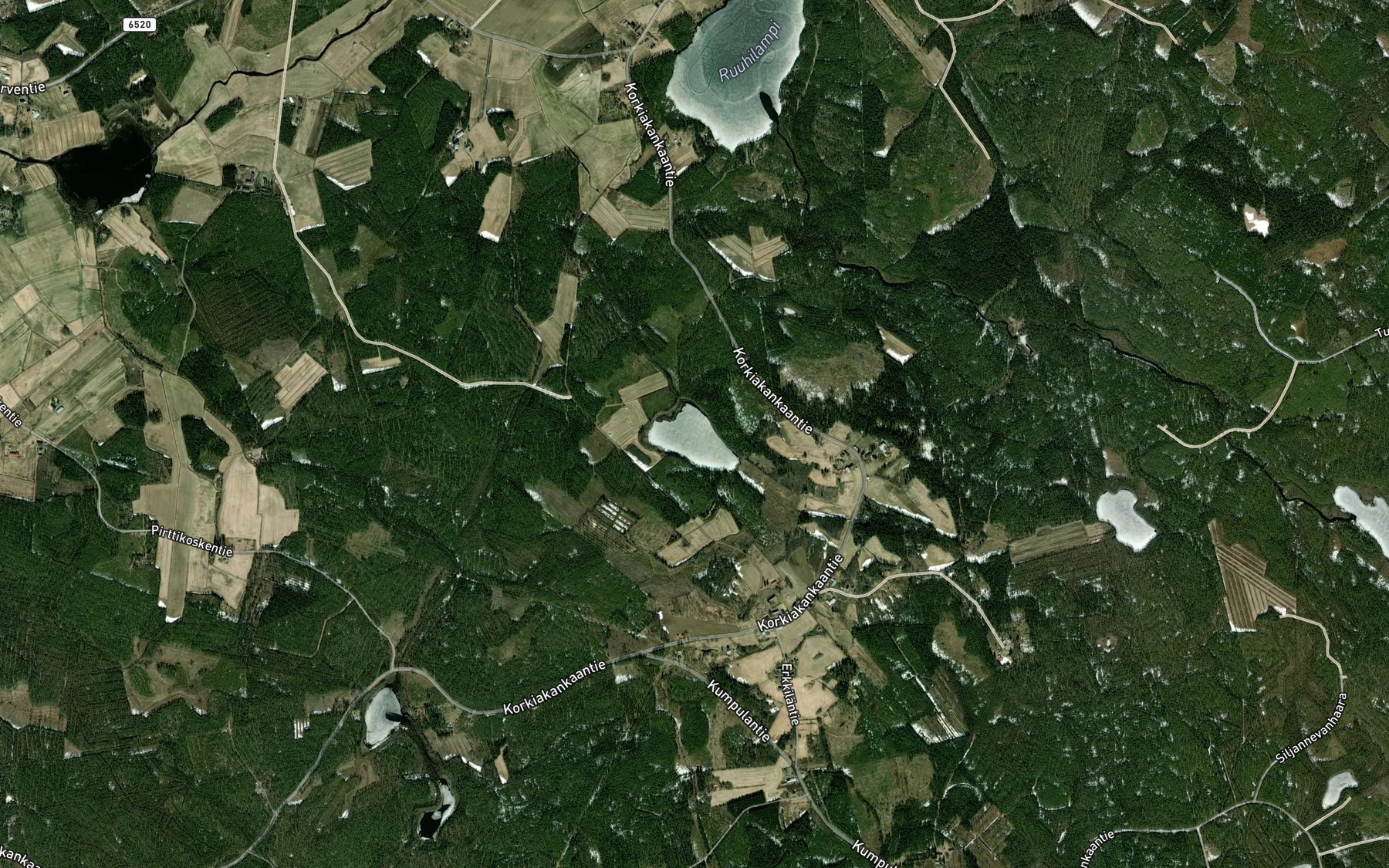 Satellite map of the Vasalampi