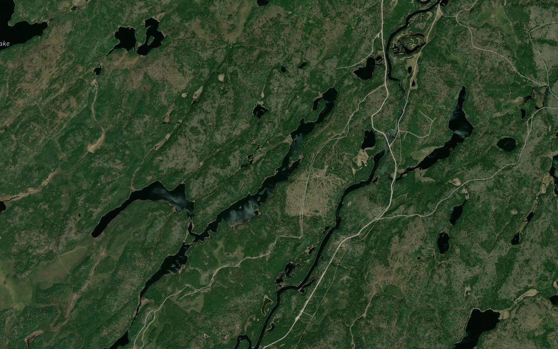 Satellite map of the Bellmore Lake