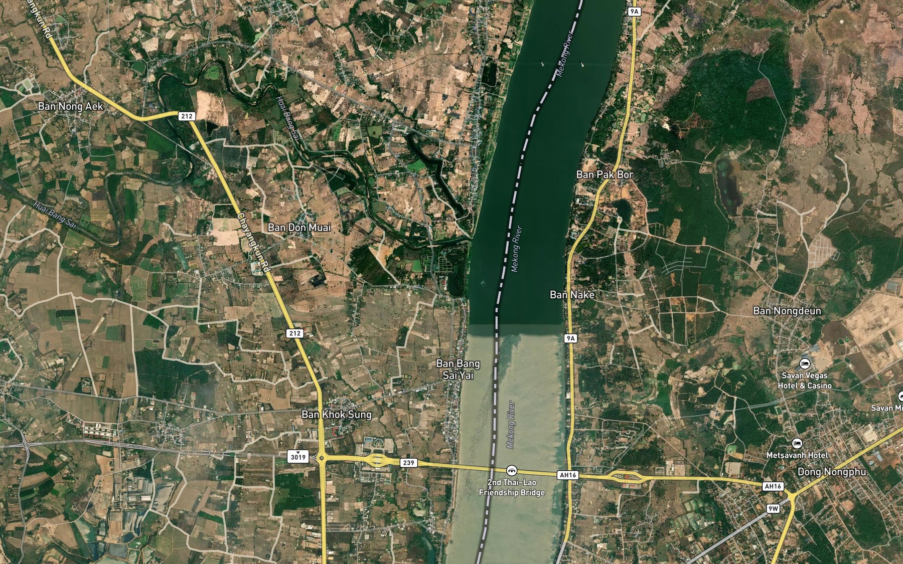 Satellite map of the Nong Luang