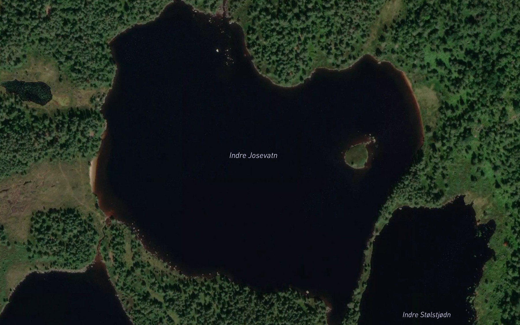 Satellite map of the Indre Josevatn