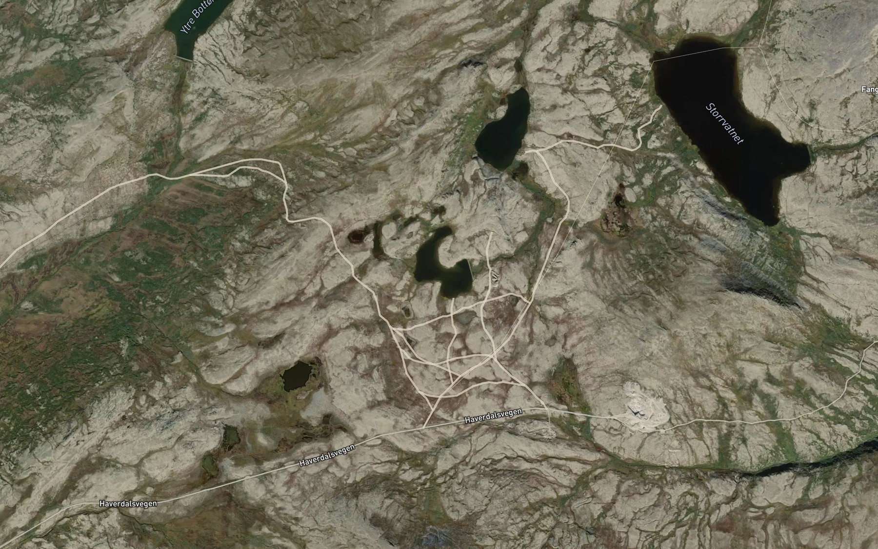Satellite map of the Kroktjern