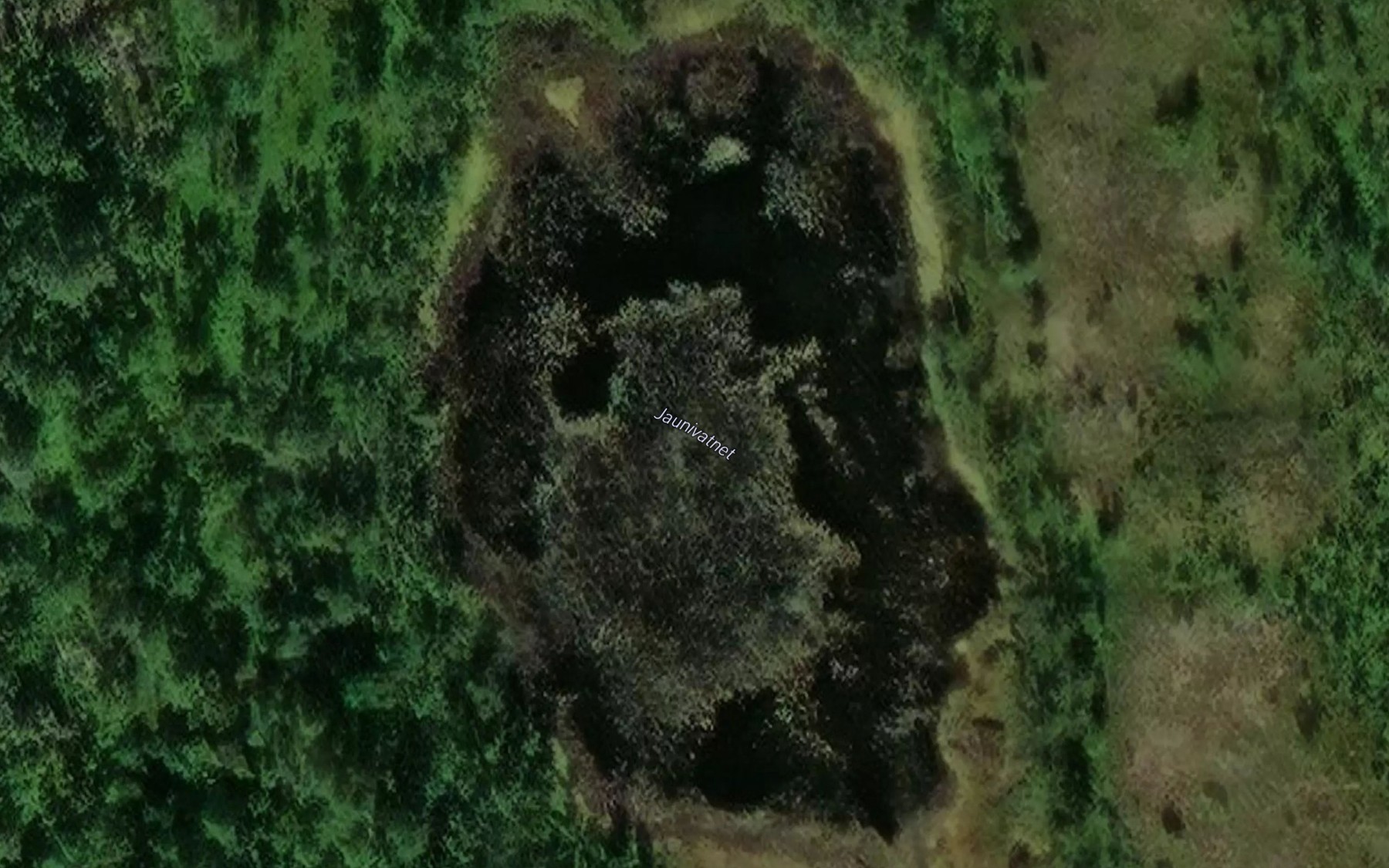 Satellite map of the Jaunivatnet