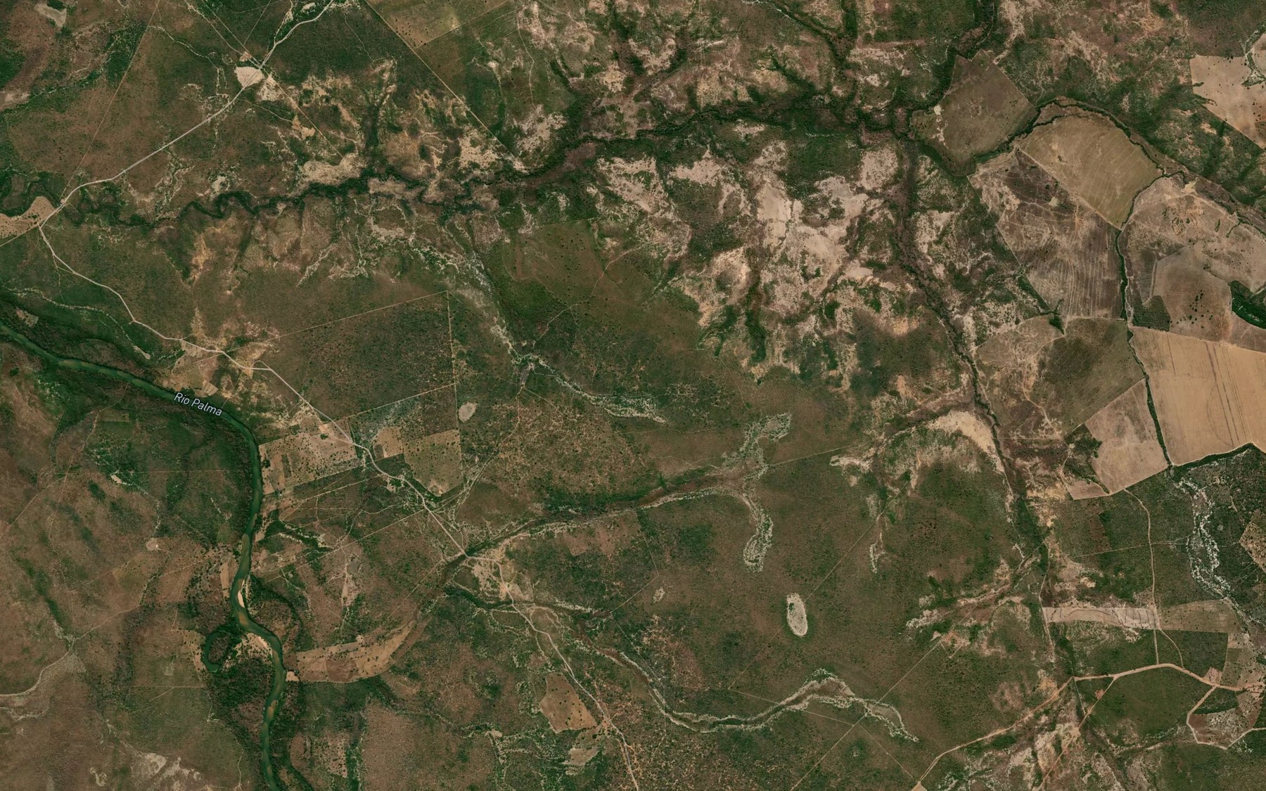 Satellite map of the Ribeirao Espraiado