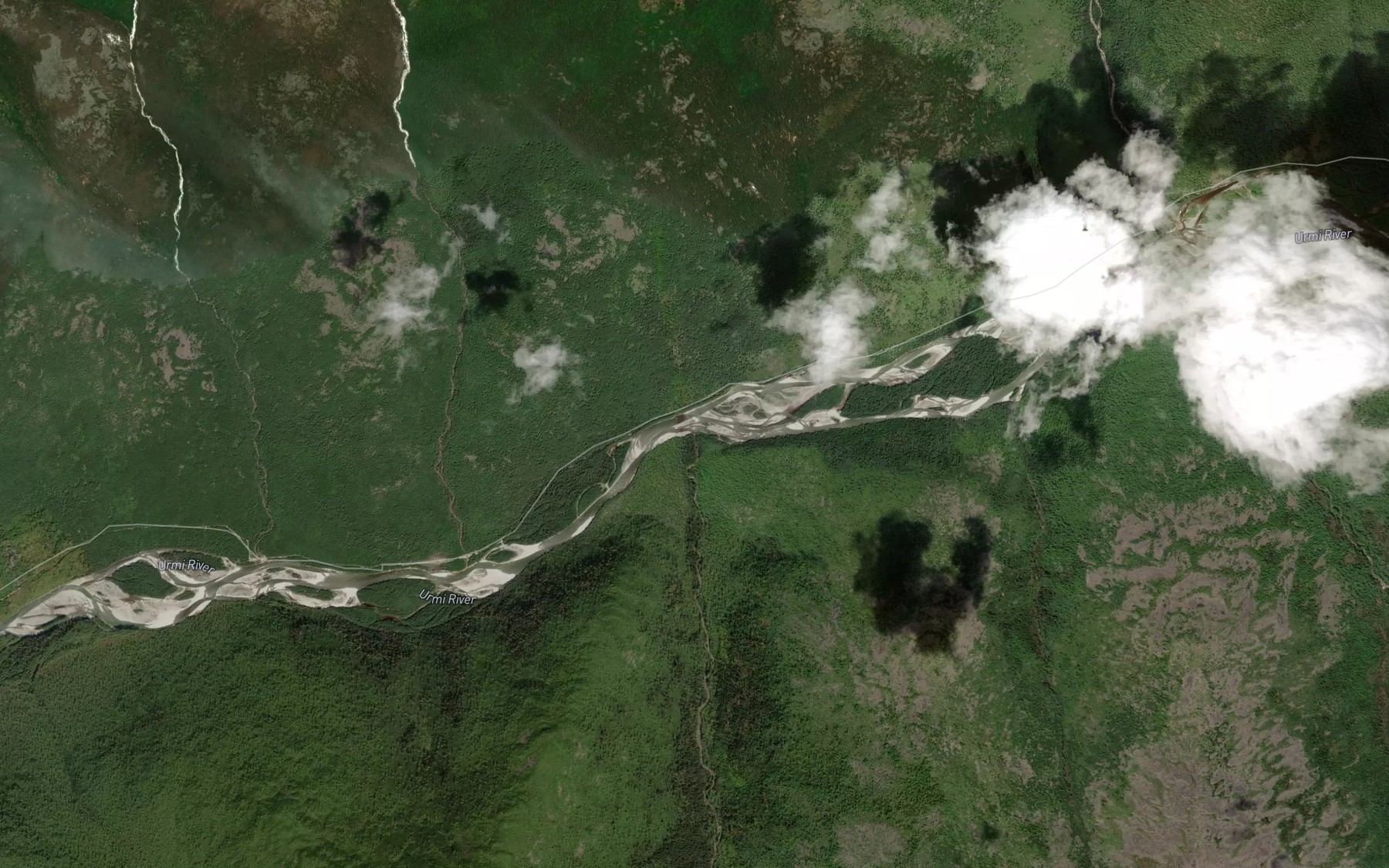 Satellite map of the Olen'