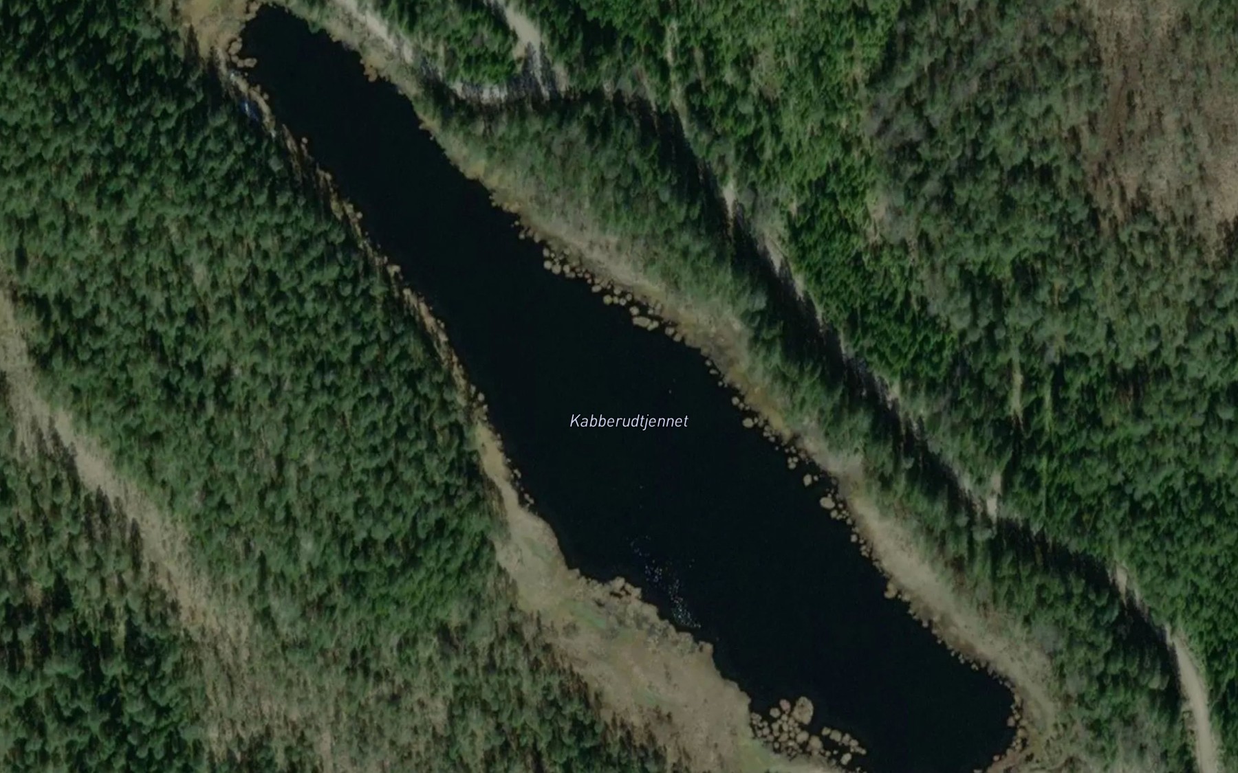 Satellite map of the Kabberudtjernet