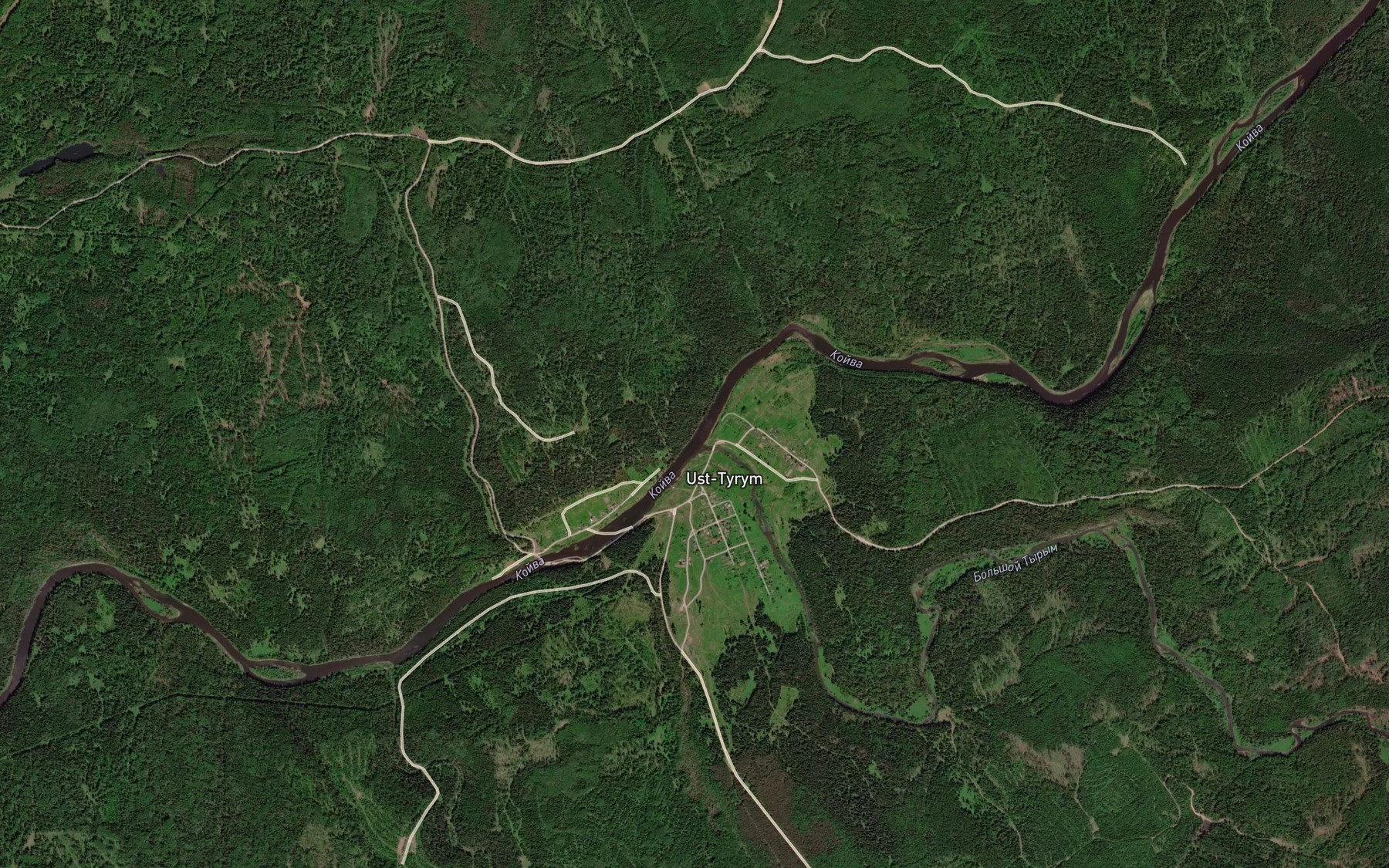 Satellite map of the Bol'shoy Tyrym