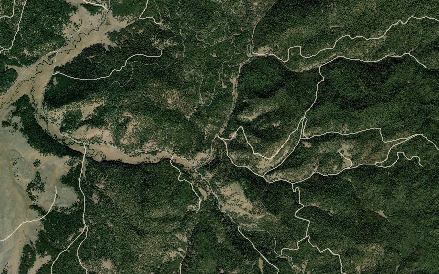 Satellite map of the South Fork Limber Jim Creek