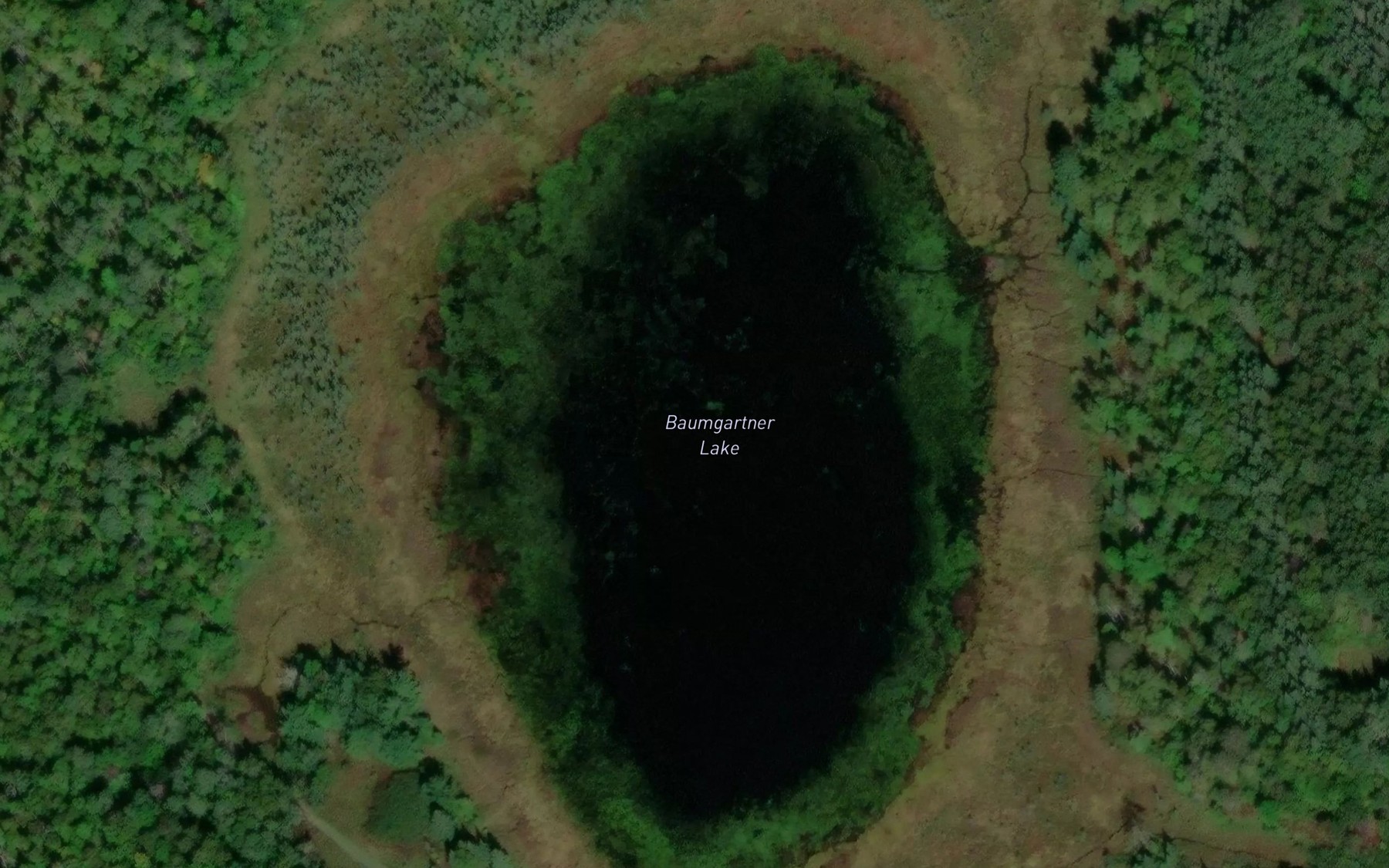 Satellite map of the Baumgartner Lake