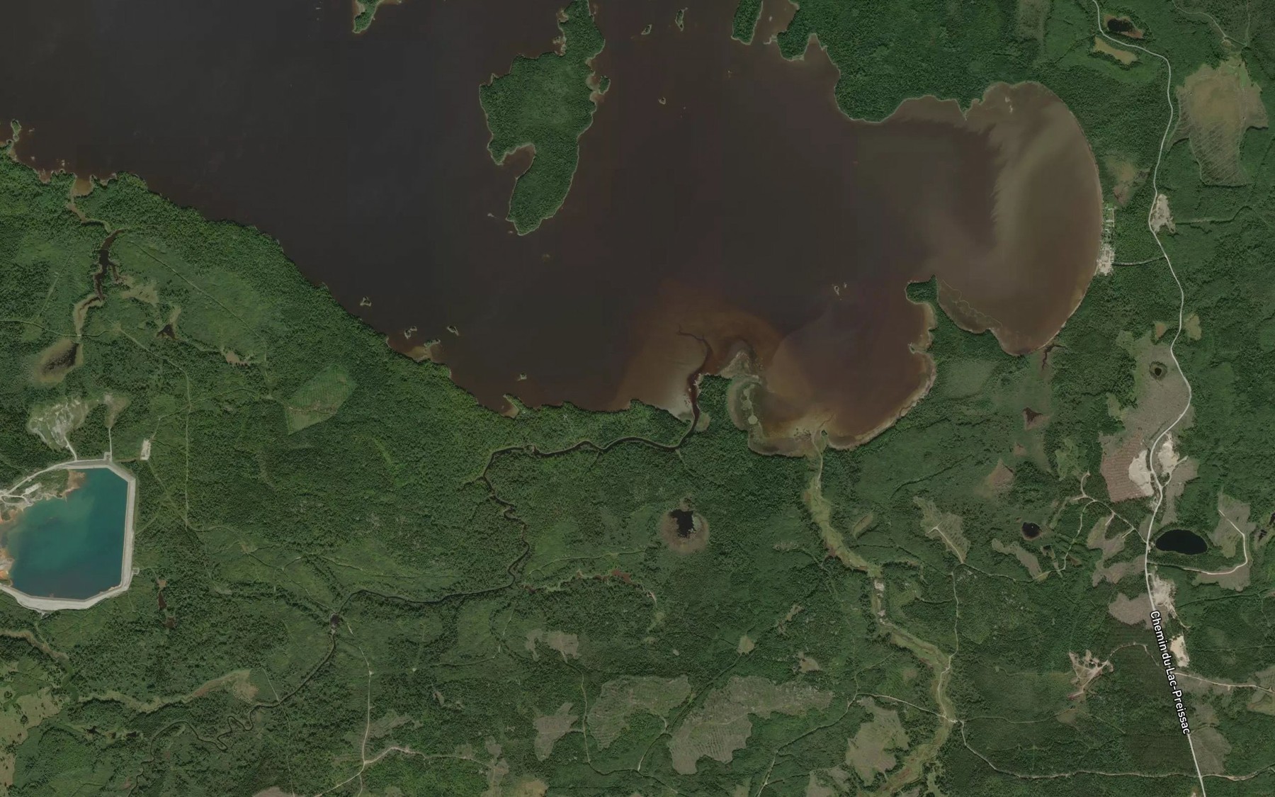 Satellite map of the Baie a Cormier