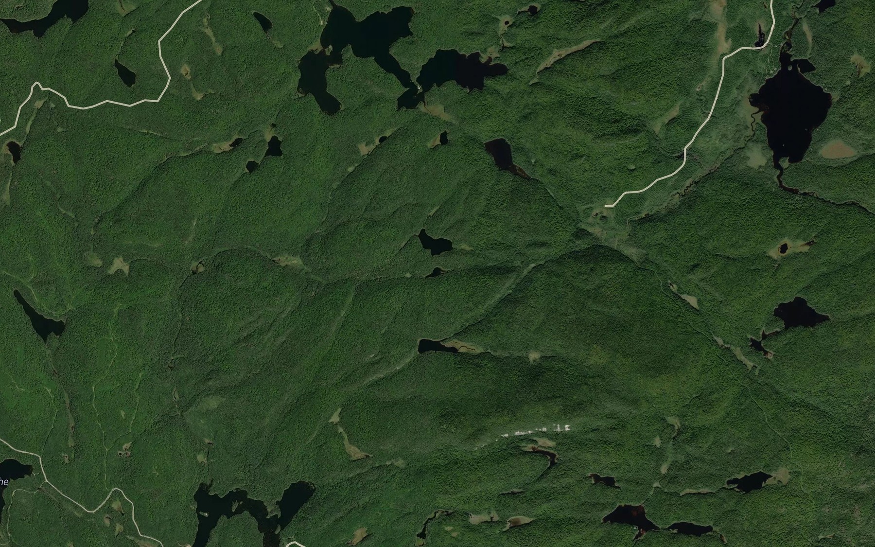 Satellite map of the Lac Nathalie
