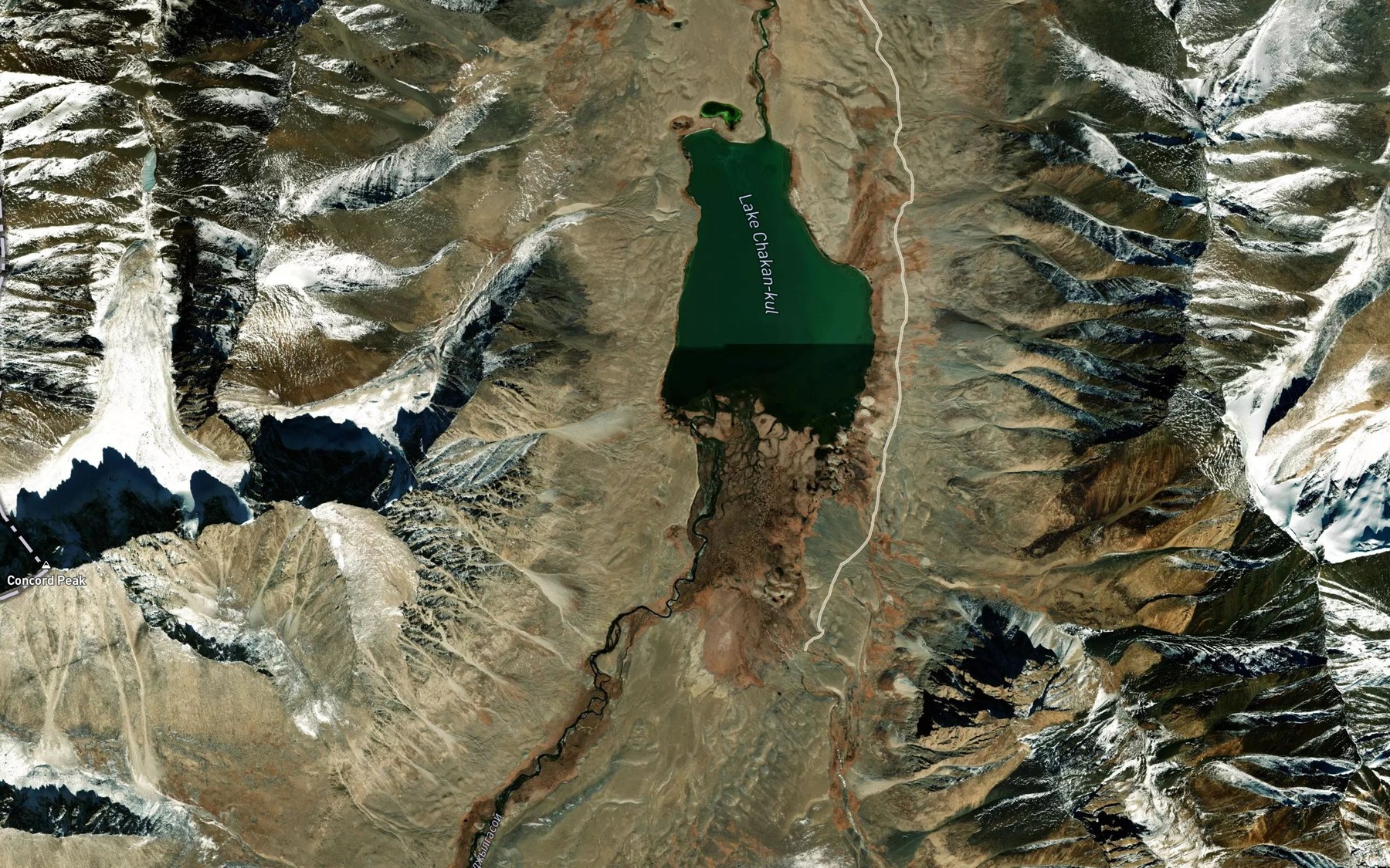 Satellite map of the Qarachilgasoy