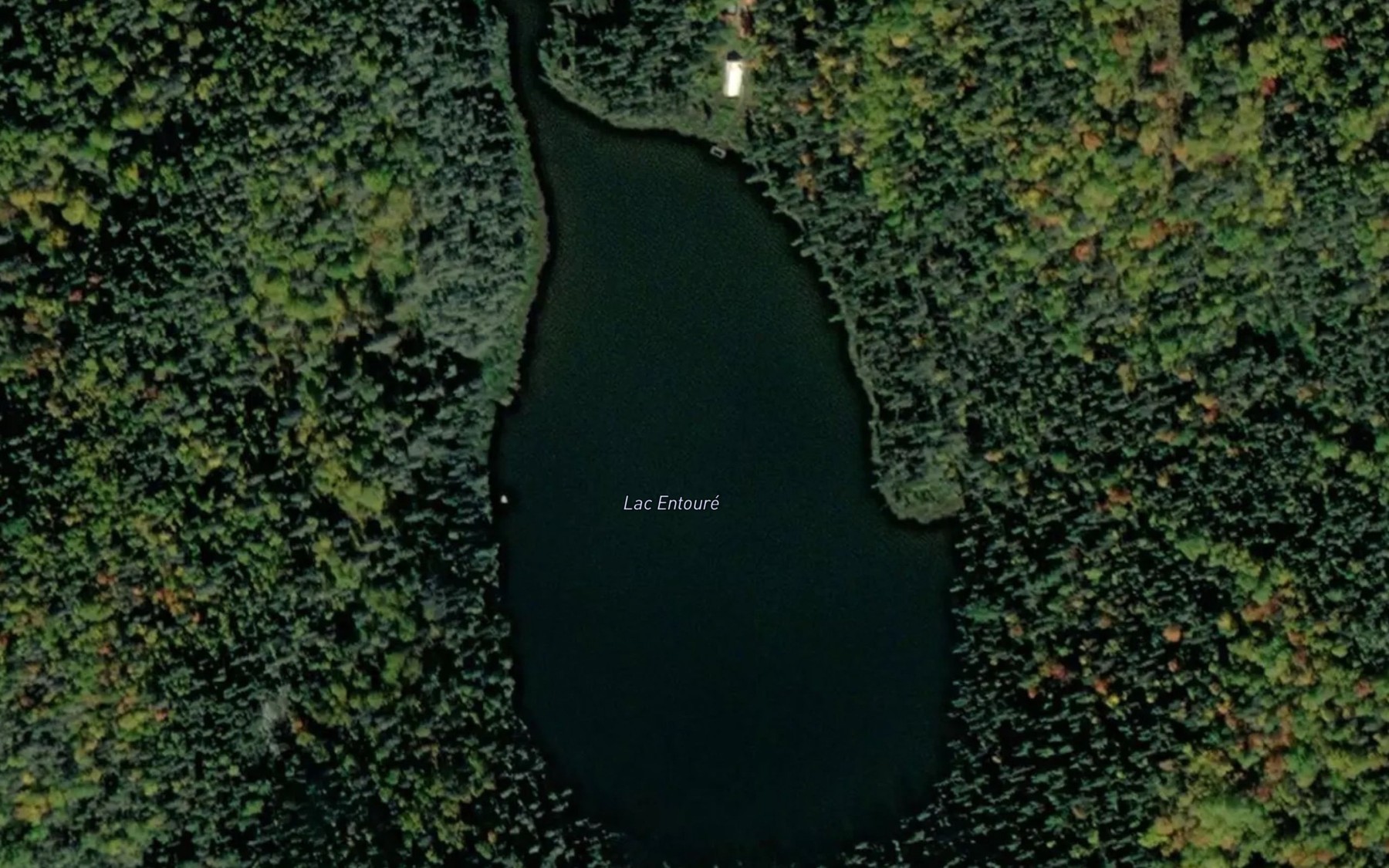 Satellite map of the Lac Entoure