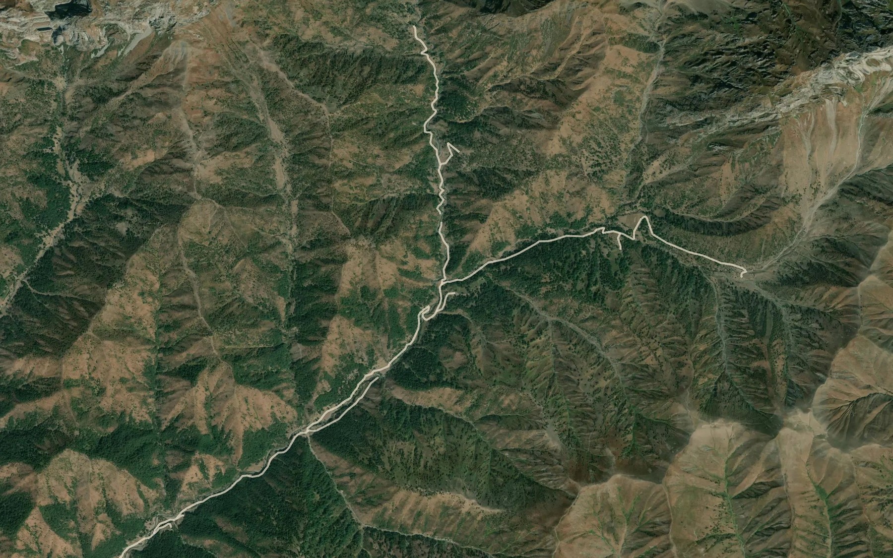 Satellite map of the Tuura-Suu