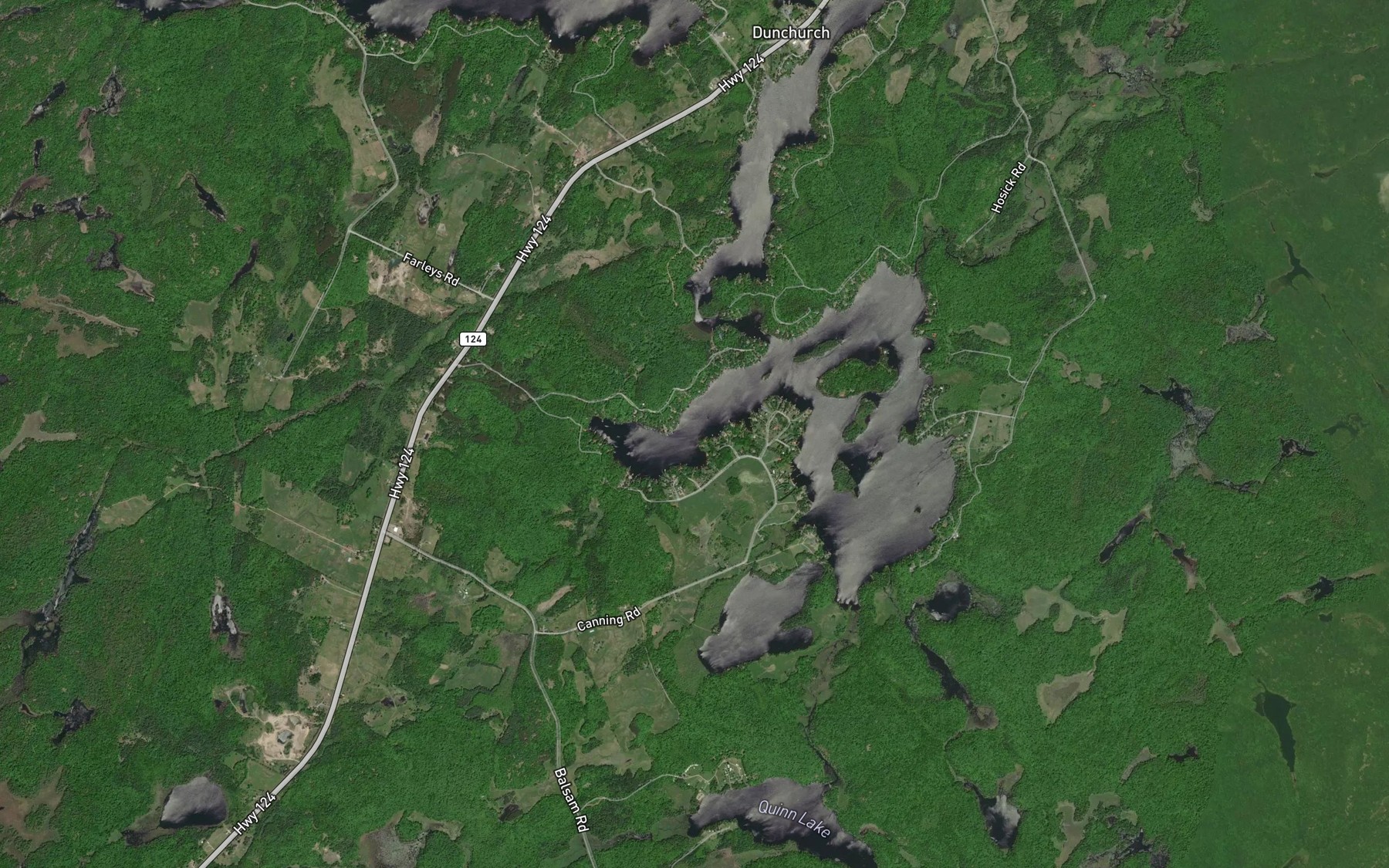 Satellite map of the Hudsons Bay
