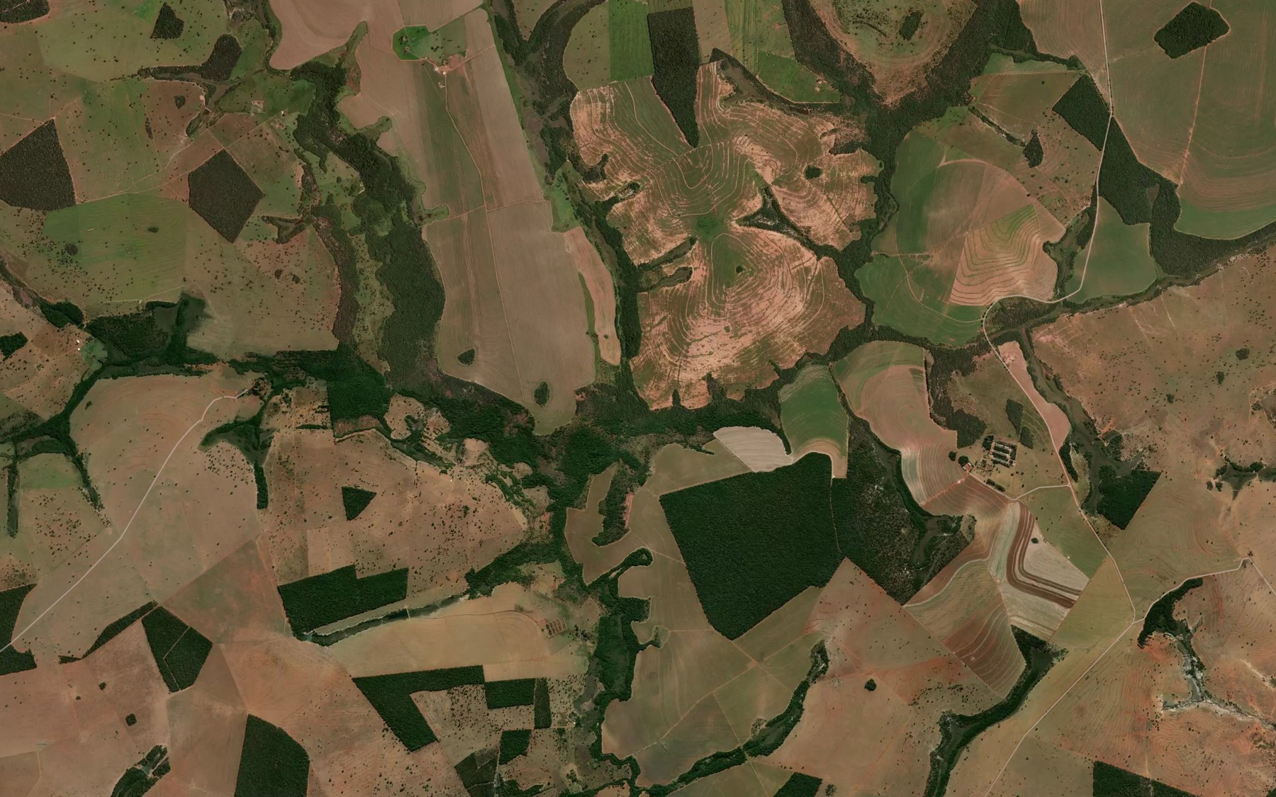 Satellite map of the Corrego Fundo
