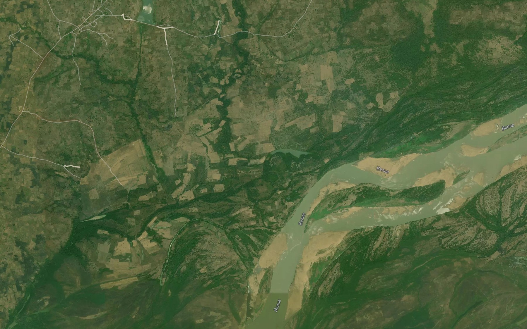 Satellite map of the River Aneri
