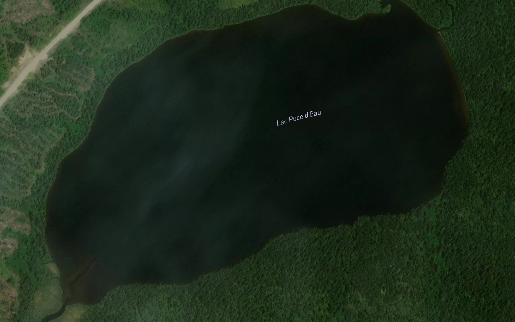 Satellite map of the Lac Puce d'Eau