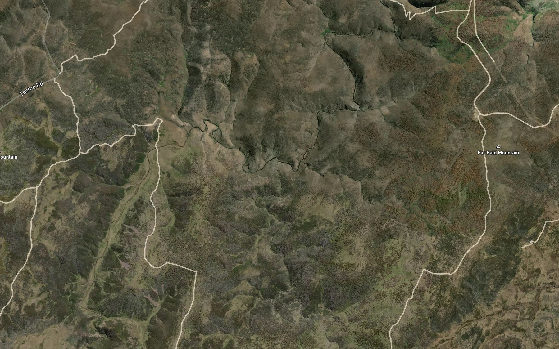 Satellite map of the Doubtful Creek