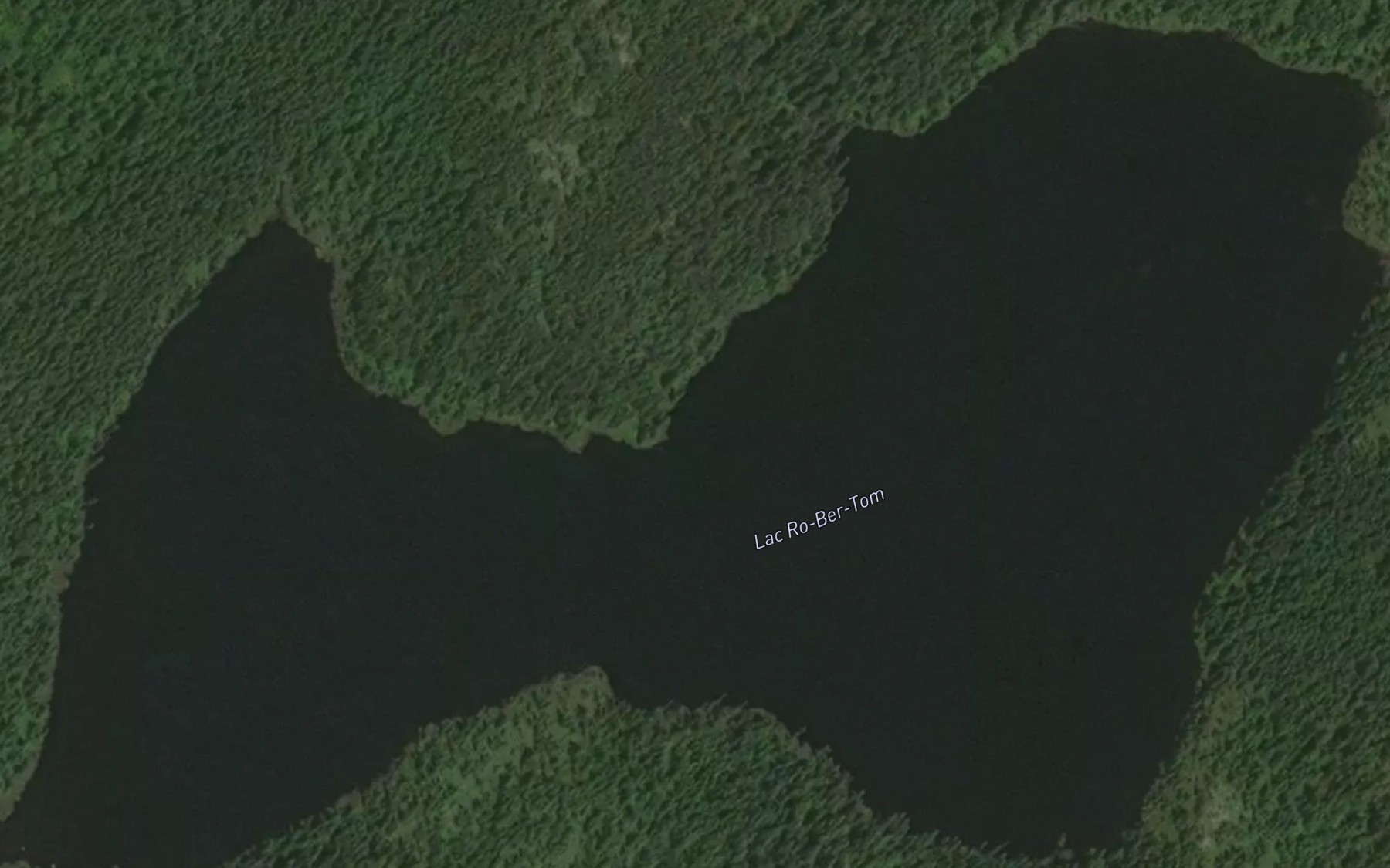 Satellite map of the Lac Ro-Ber-Tom