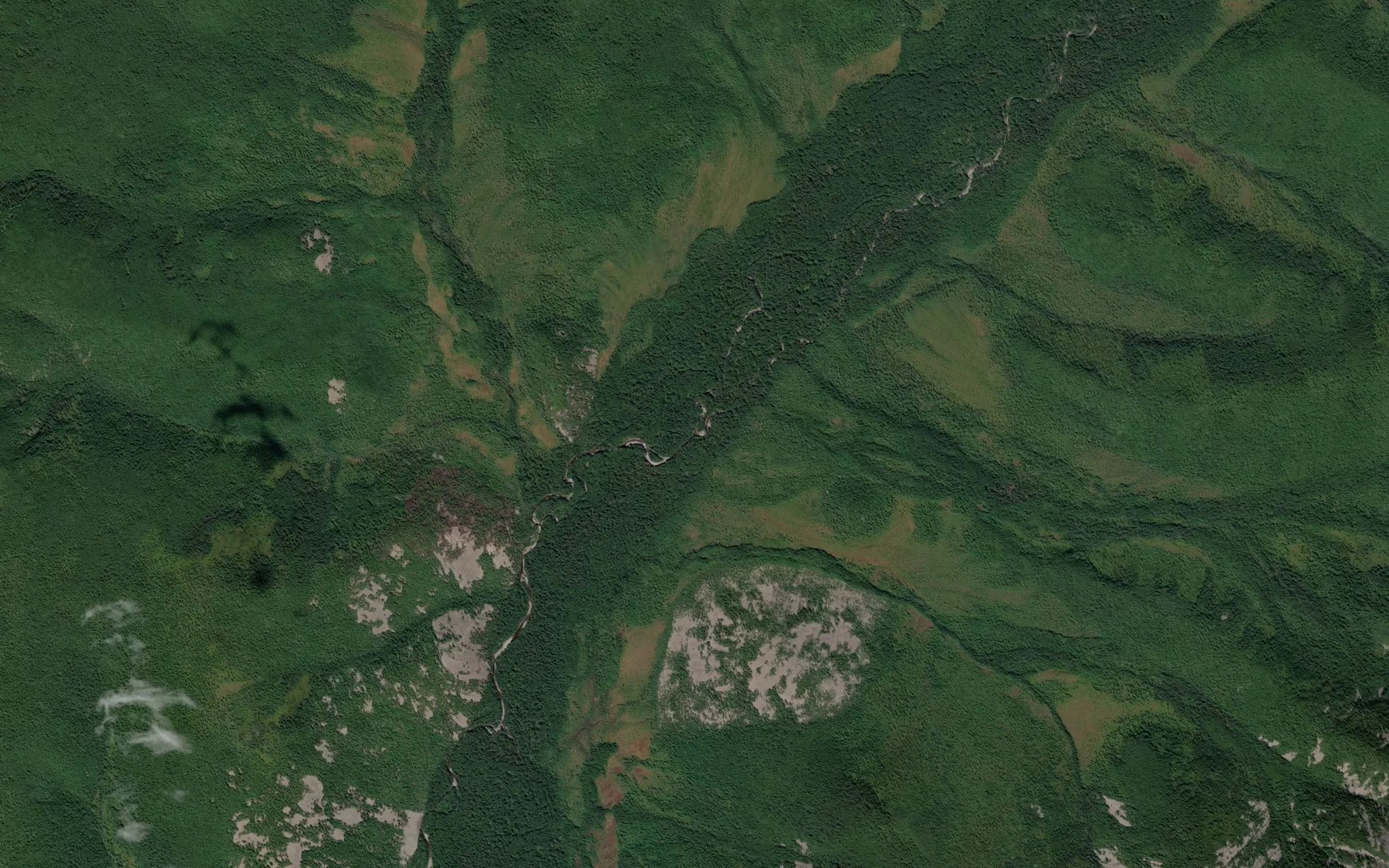 Satellite map of the Nizhniy Khulaki