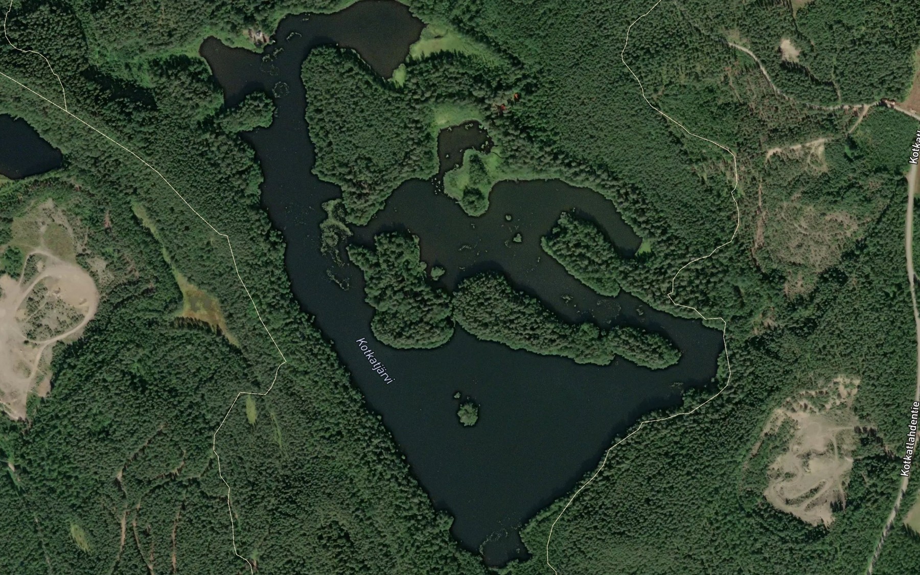 Satellite map of the Kotkatjarvi