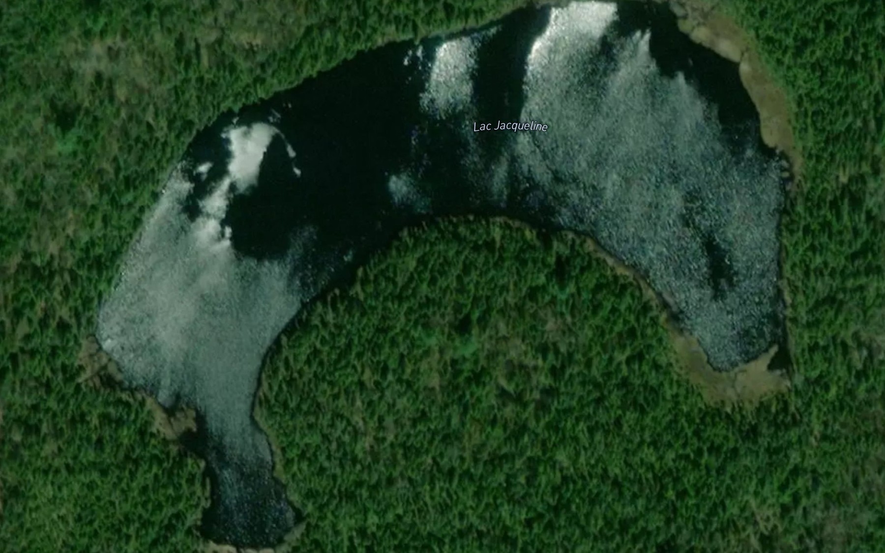 Satellite map of the Lac Jacqueline