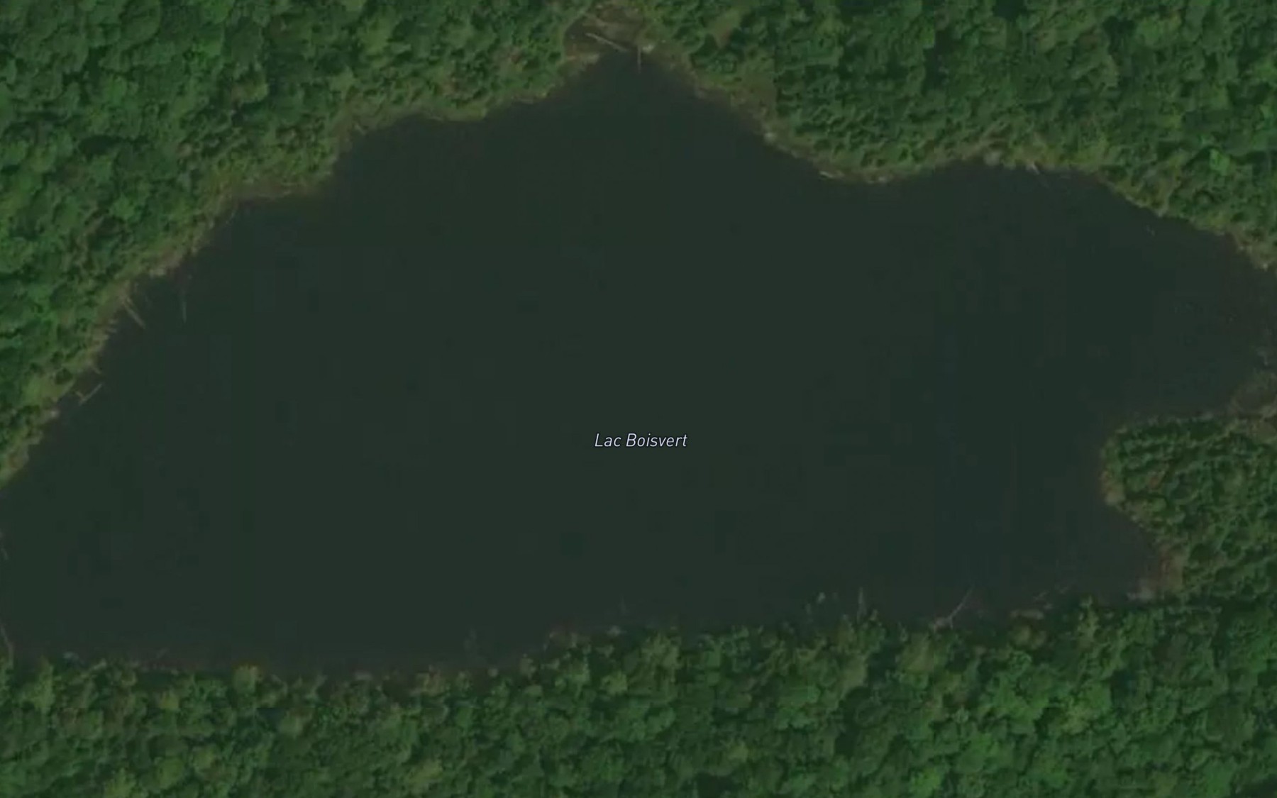 Satellite map of the Lac Boisvert
