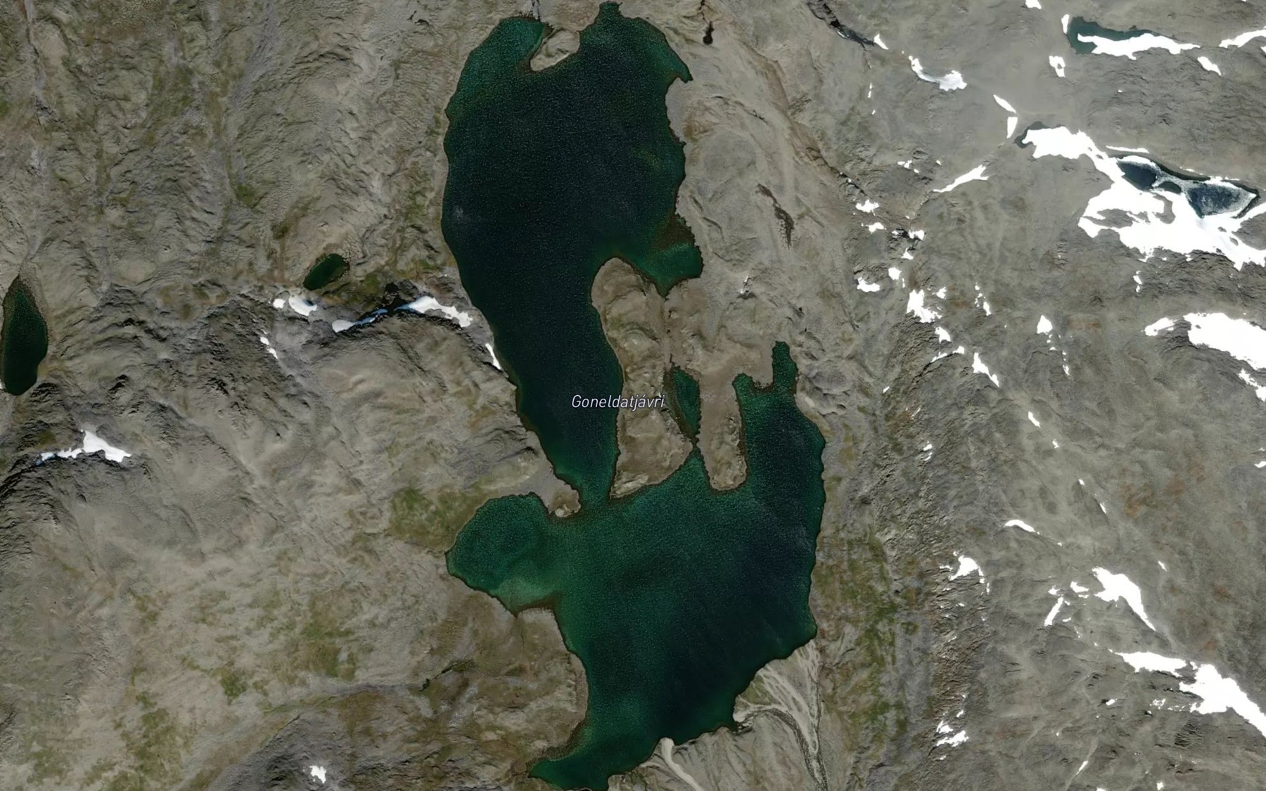 Satellite map of the Goneldatjavri
