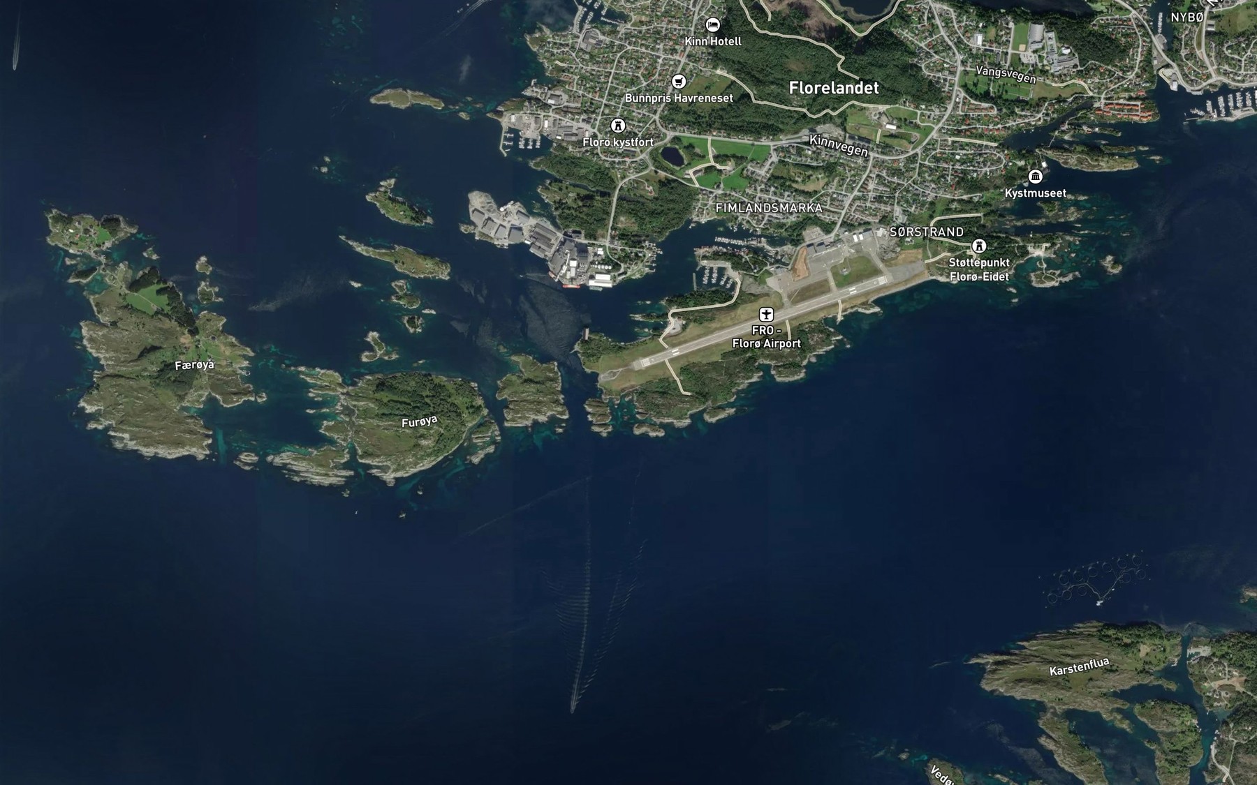 Satellite map of the Blindebukta