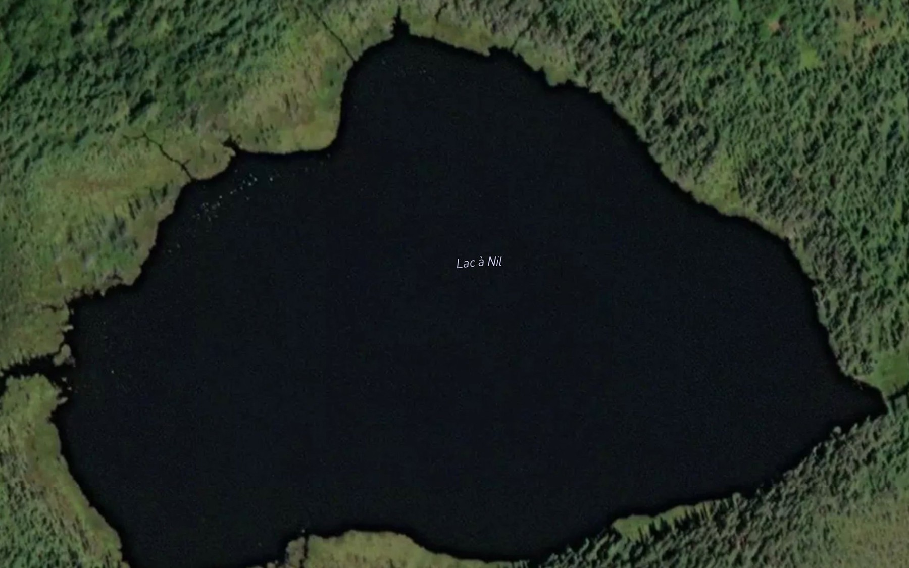 Satellite map of the Lac a Nil