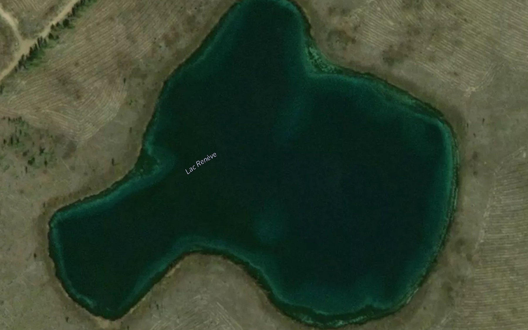 Satellite map of the Lac Reneve