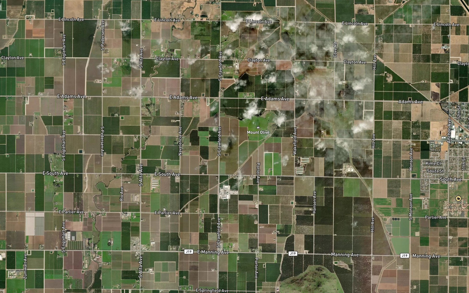 Satellite map of the Reo Ditch