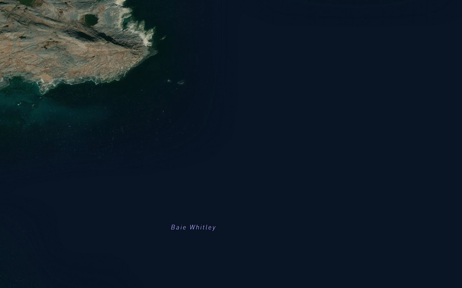 Satellite map of the Baie Whitley