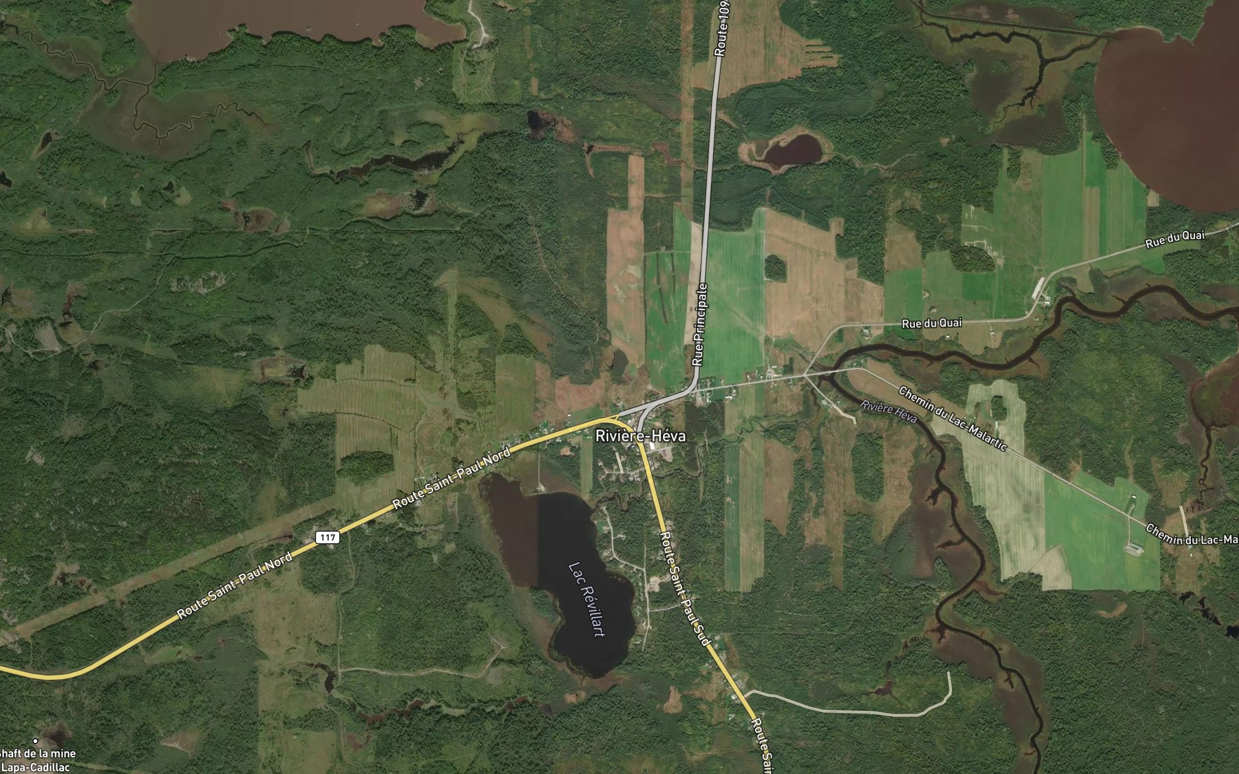 Satellite map of the Cours d'eau Noel