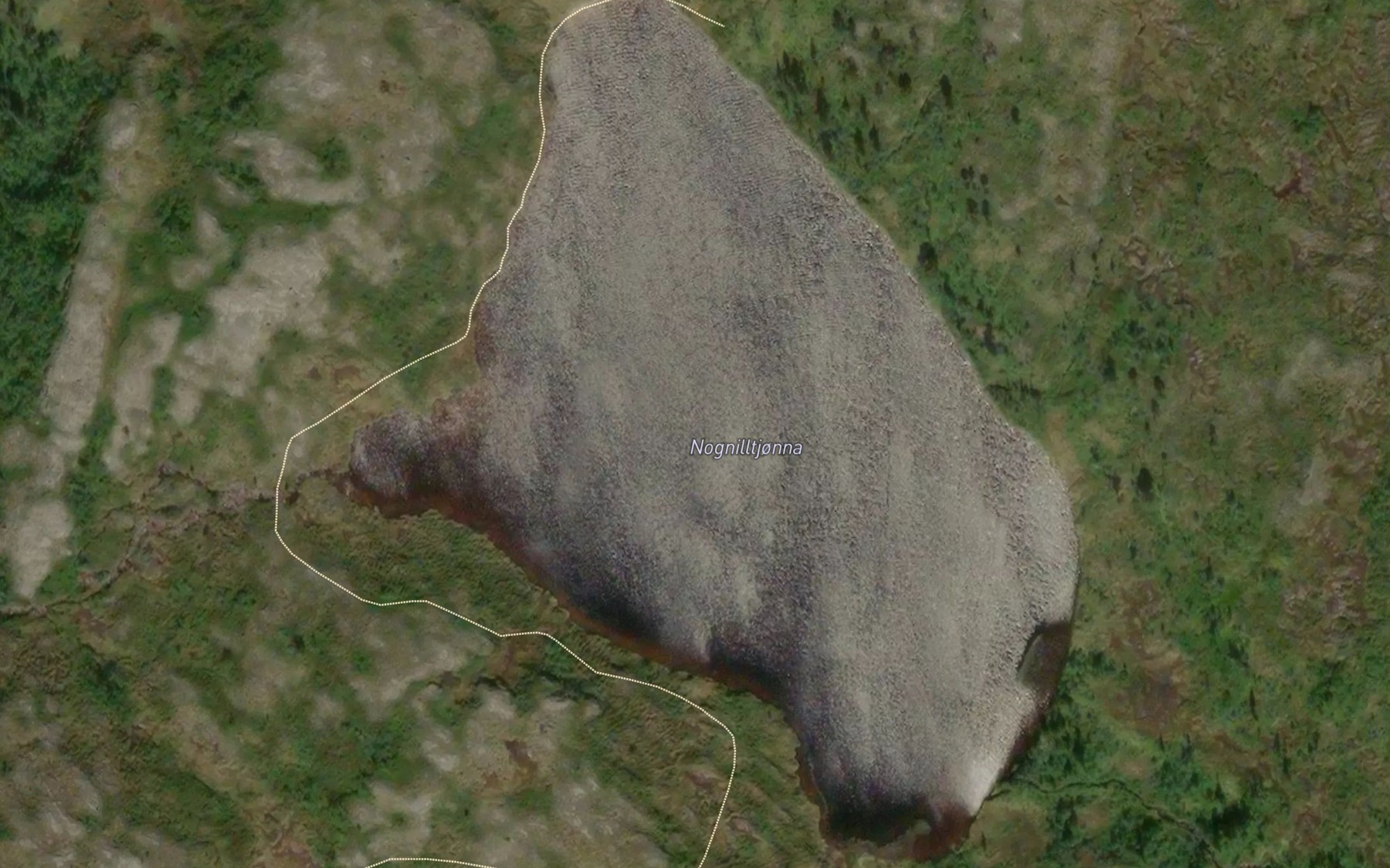 Satellite map of the Nognilltjonna