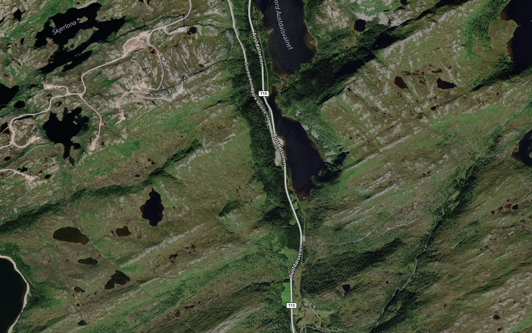 Satellite map of the Liabekken