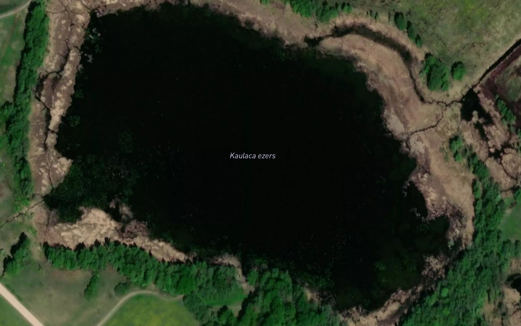 Satellite map of the Kaulacezers