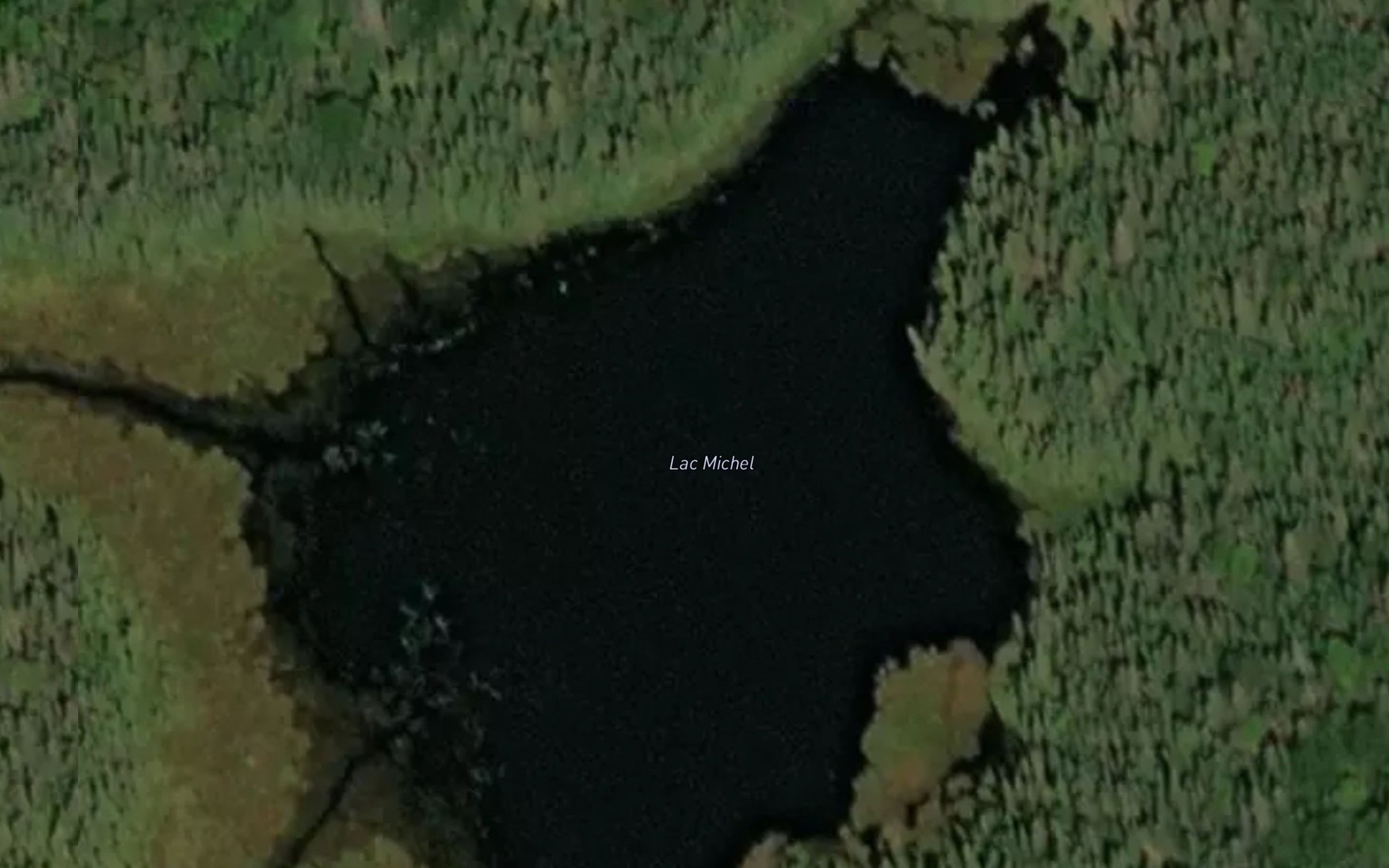 Satellite map of the Lac Michel