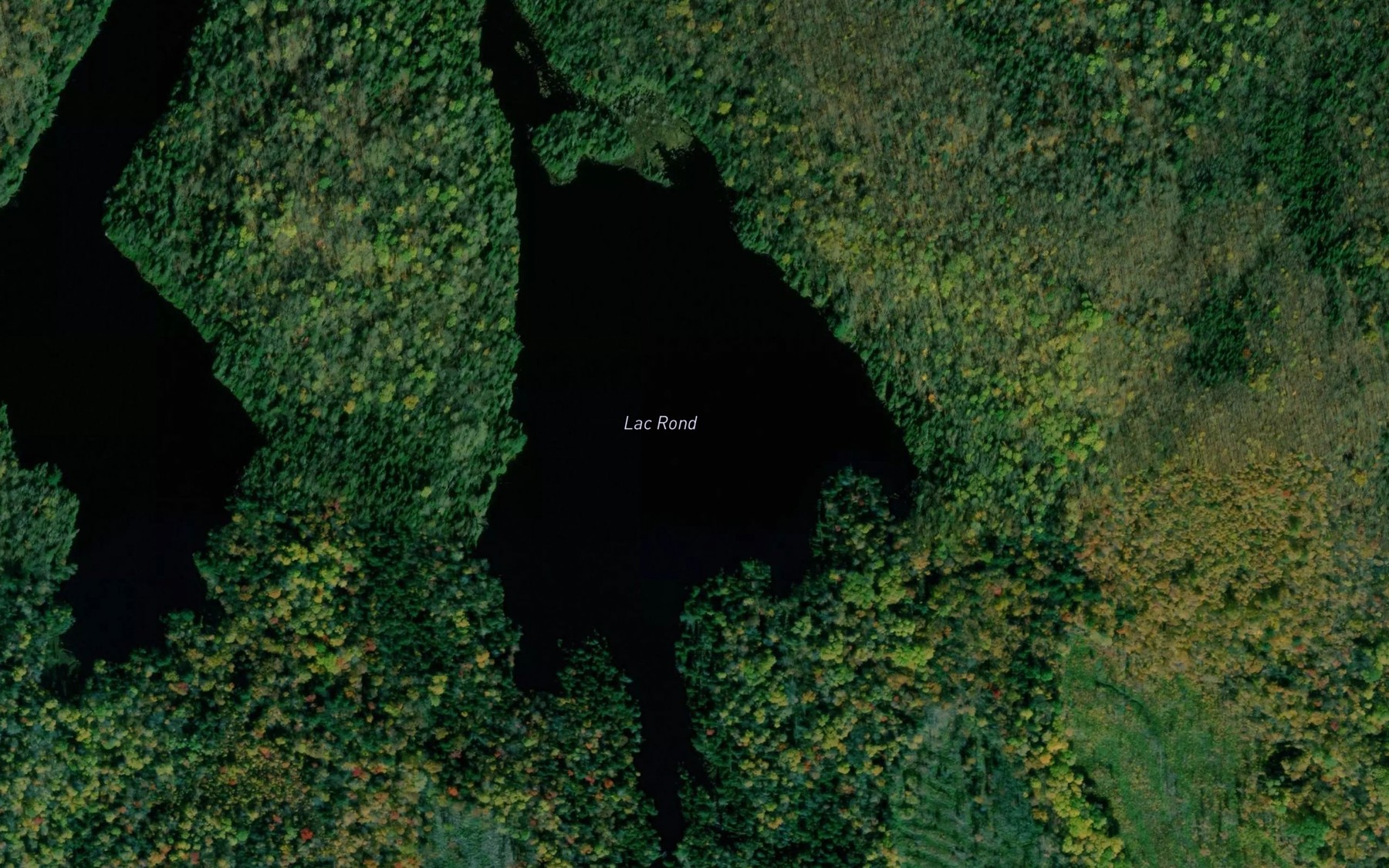 Satellite map of the Lac Rond
