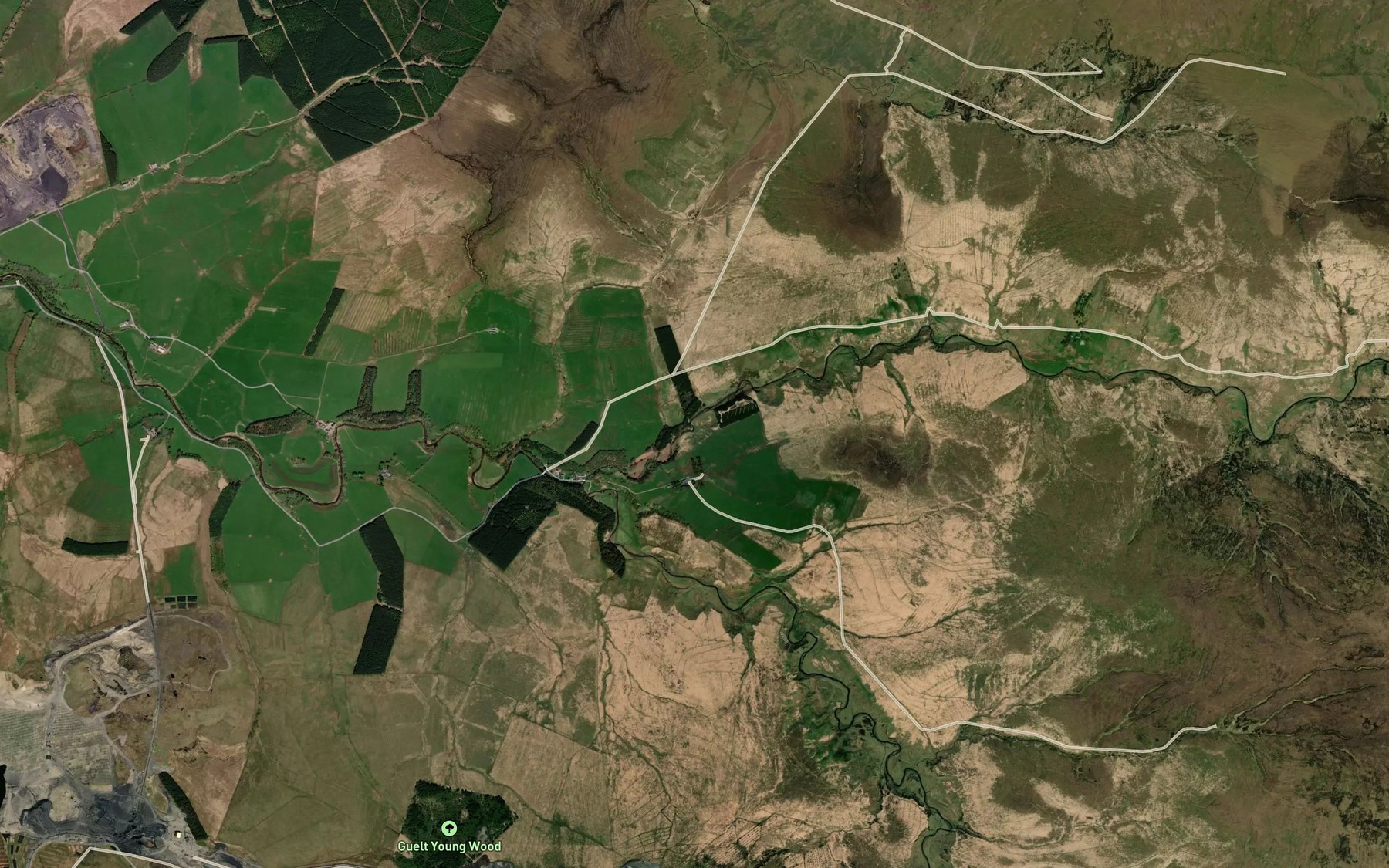 Satellite map of the Guelt Water