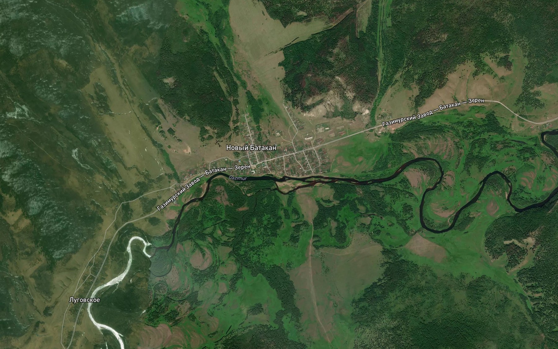 Satellite map of the Batakan
